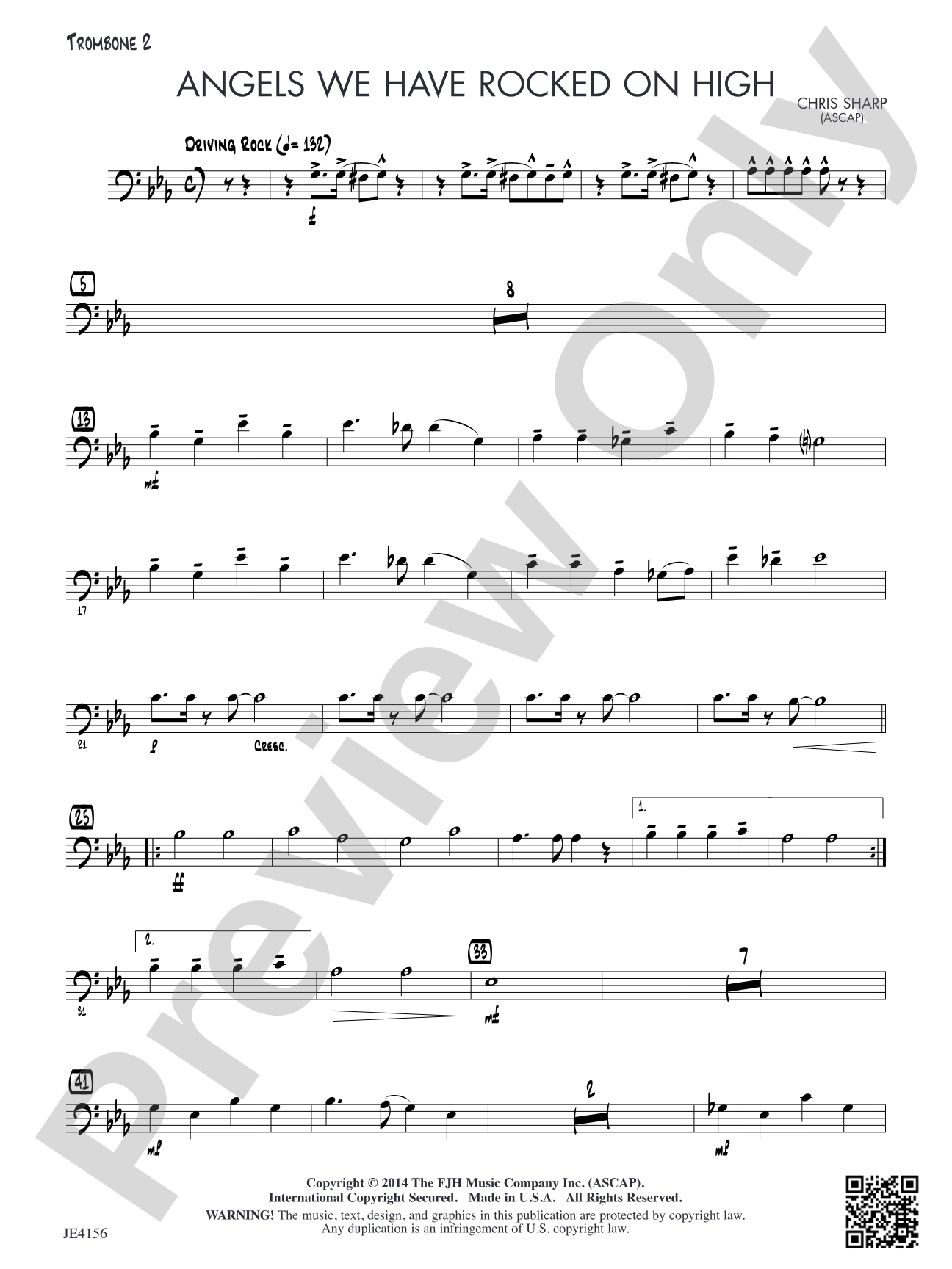 Angels We Have Rocked on High: Trombone 2