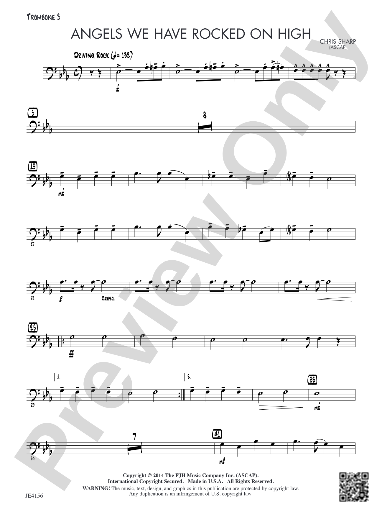 Angels We Have Rocked on High: Trombone 3