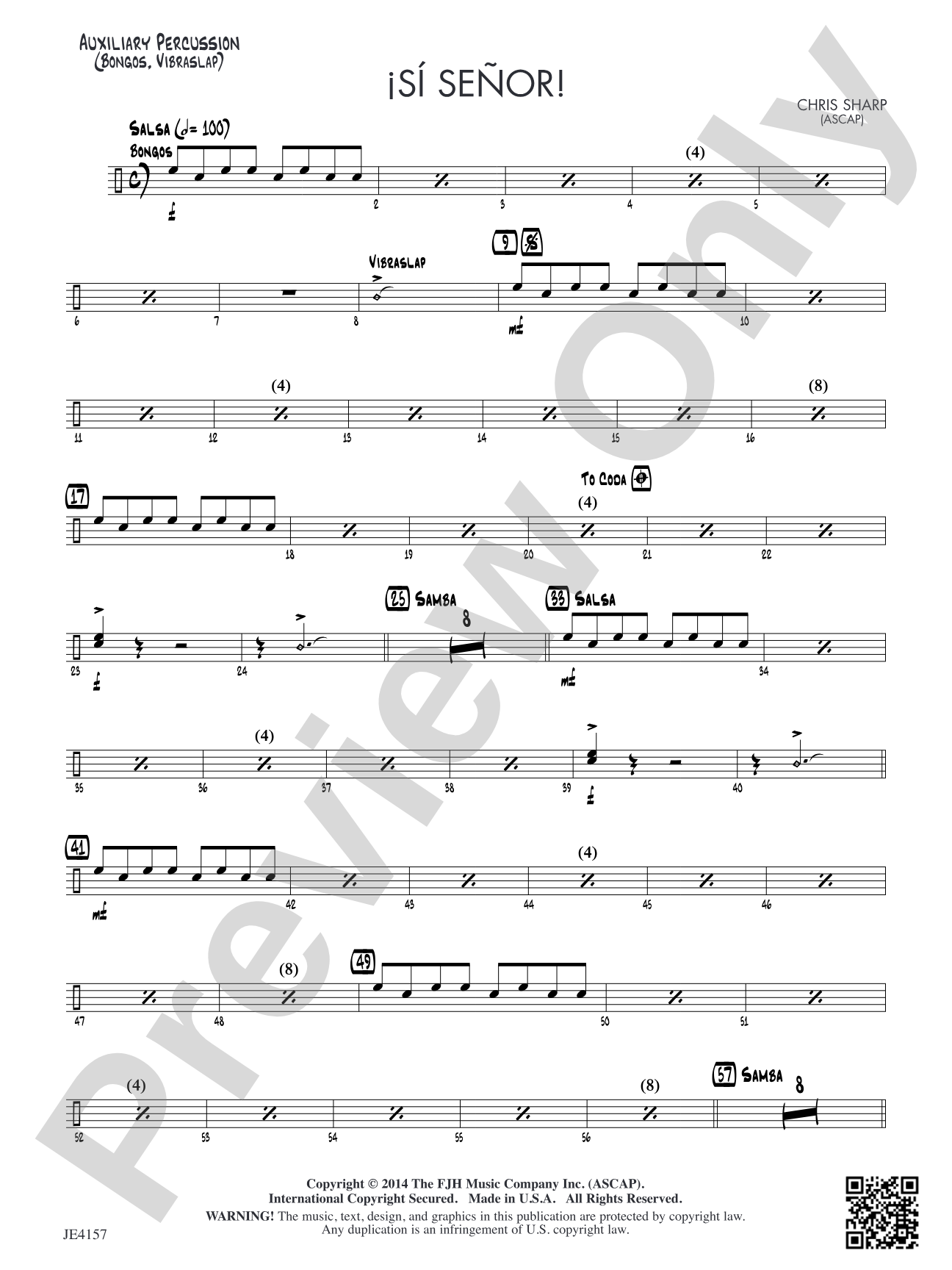 Si Senor!: Auxiliary Percussion