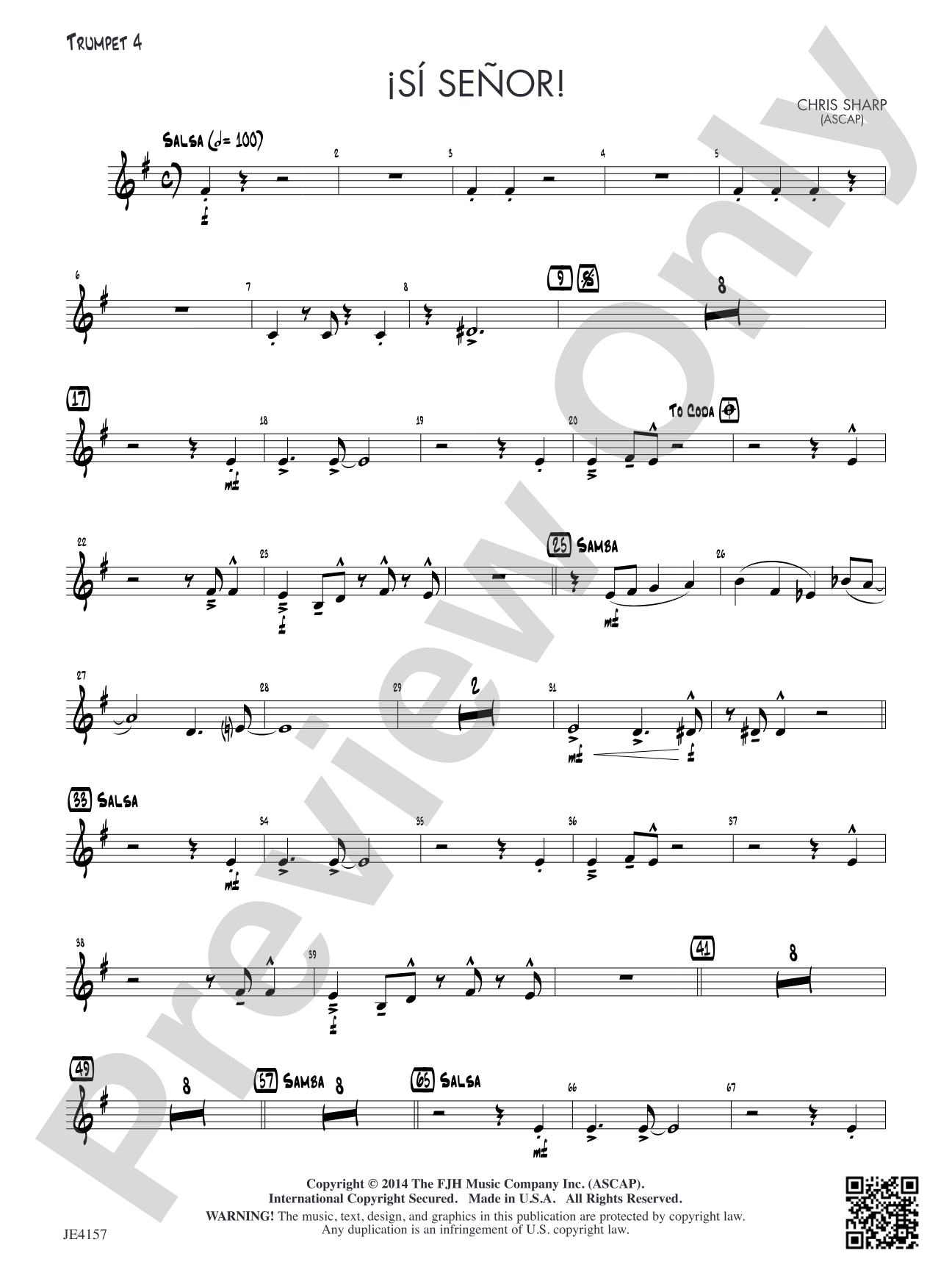 Si Senor!: Trumpet 4