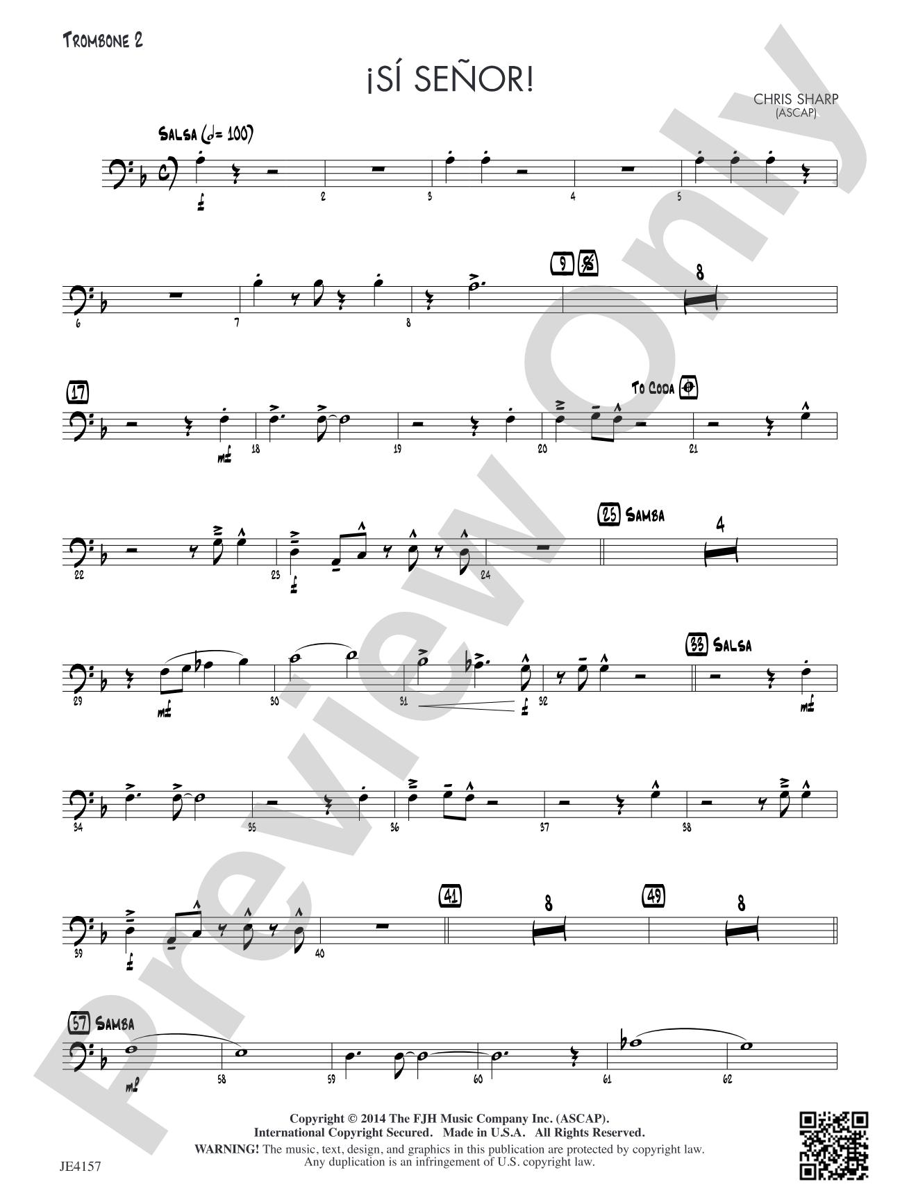 Si Senor!: Trombone 2