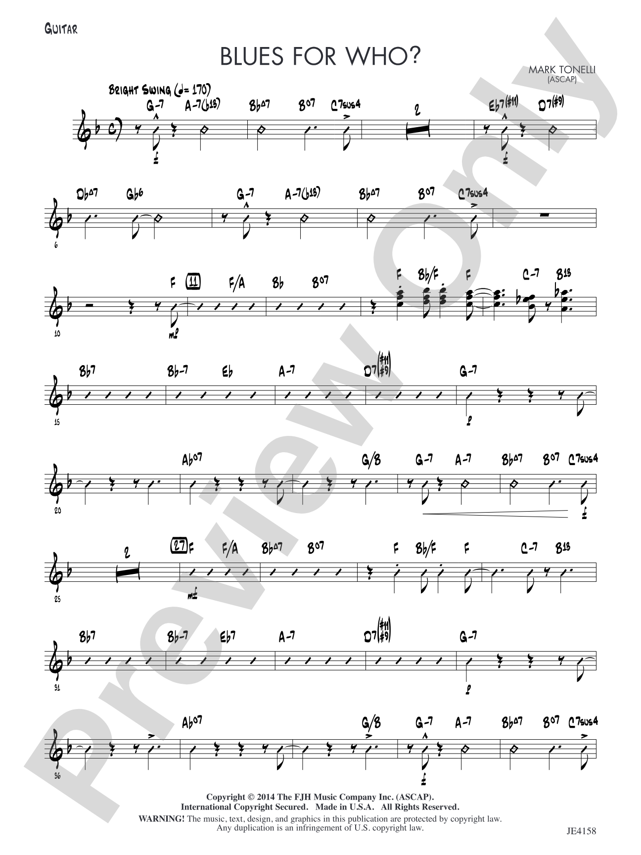 Blues for Who?: Guitar
