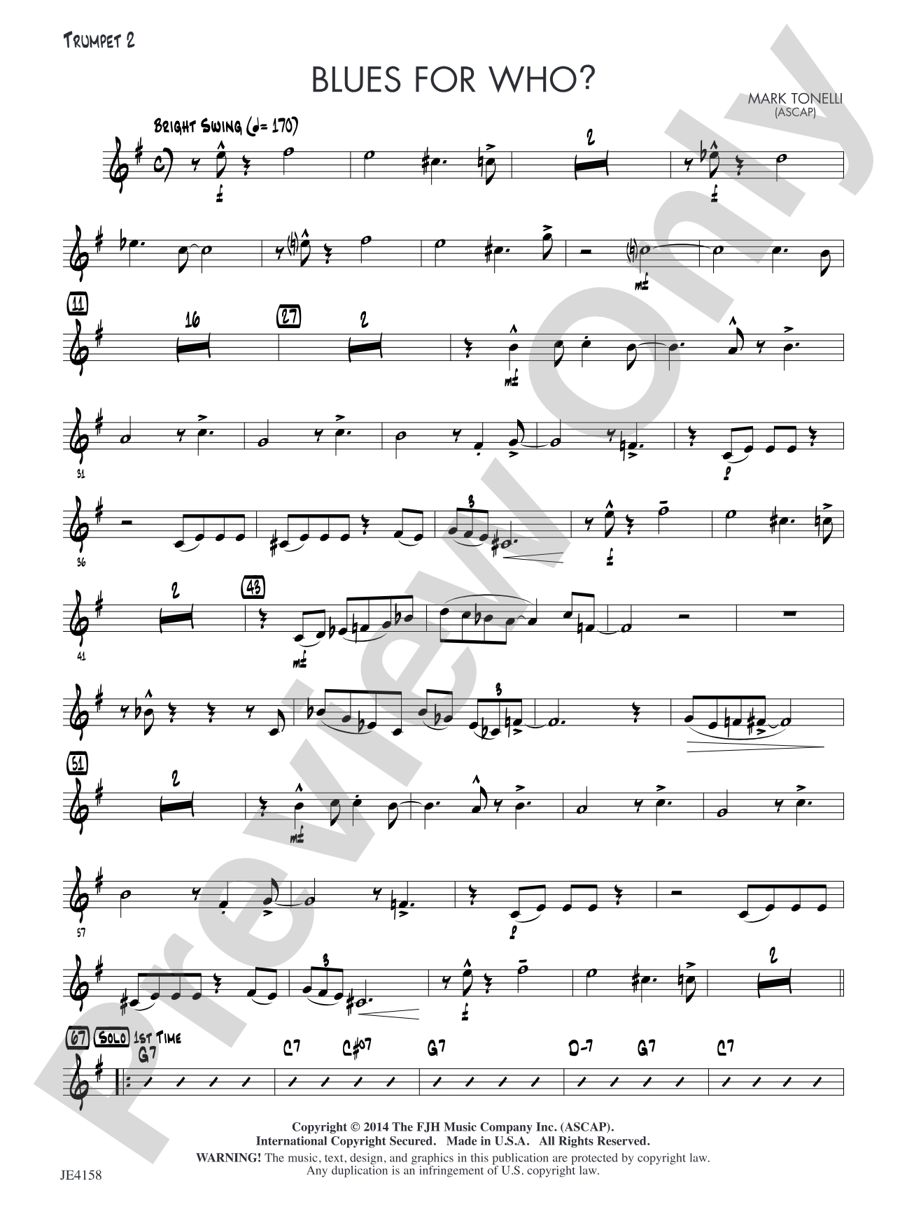 Blues for Who?: Trumpet 2