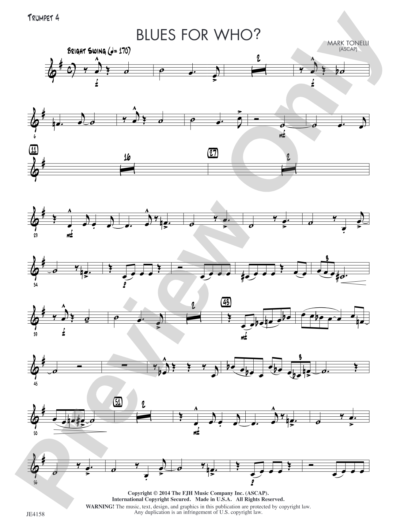 Blues for Who?: Trumpet 4