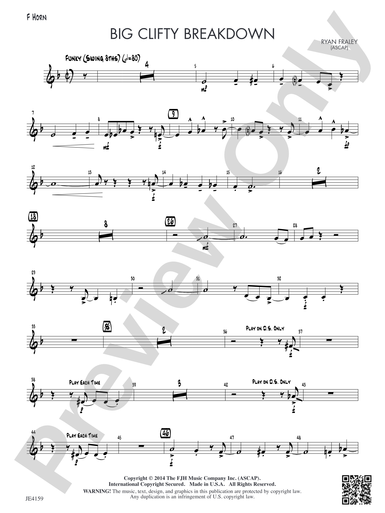 Big Clifty Breakdown: Alternate F Horn