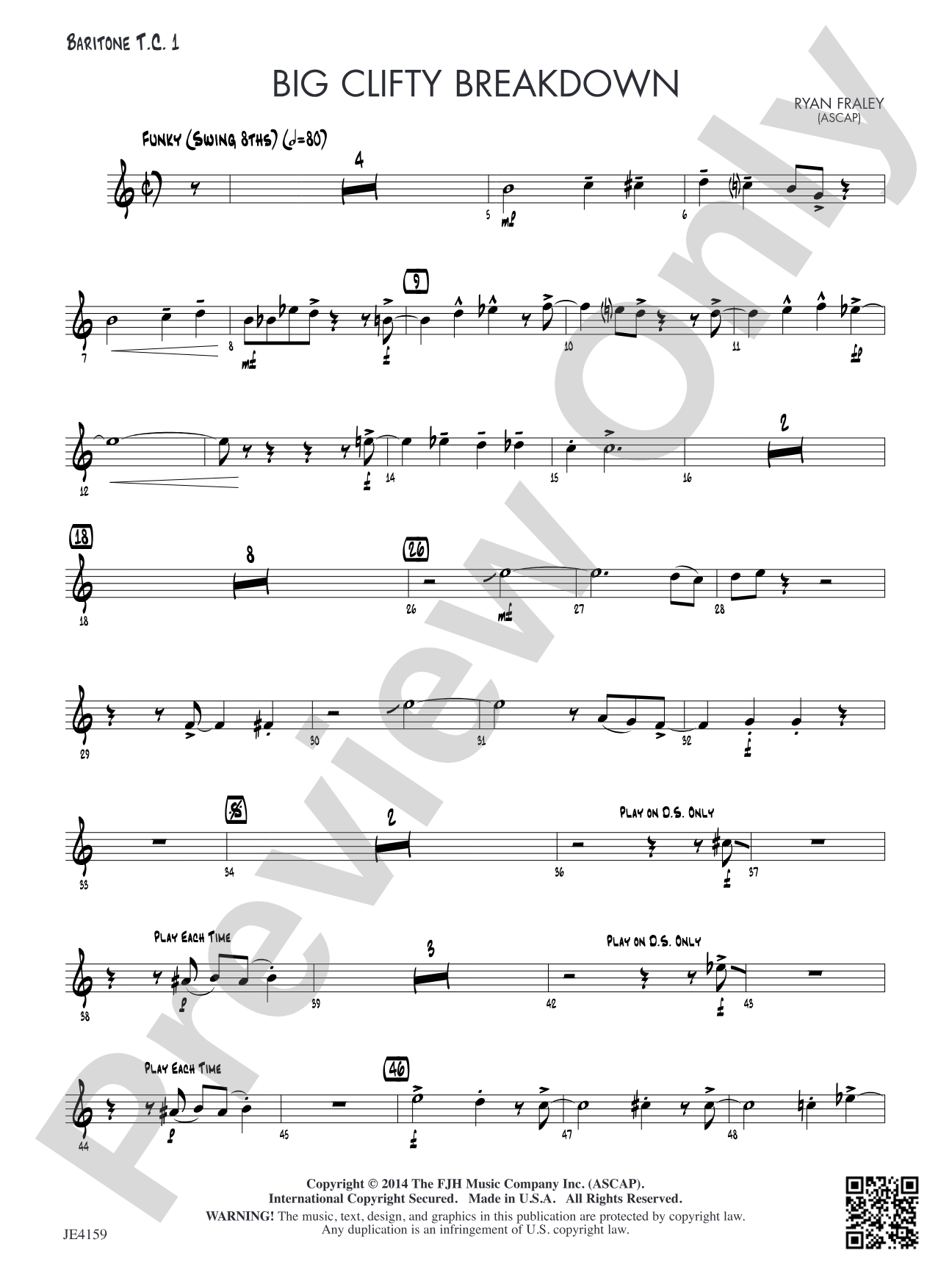 Big Clifty Breakdown: Alternate Baritone T.C. 1