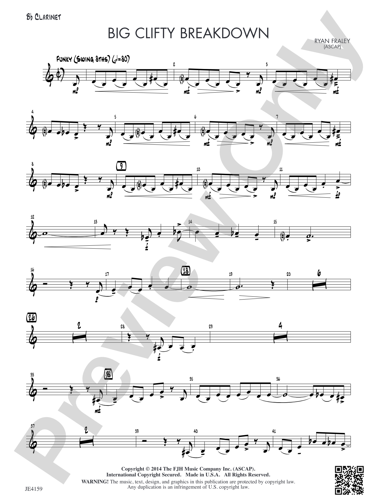 Big Clifty Breakdown: Alternate B-flat Clarinet