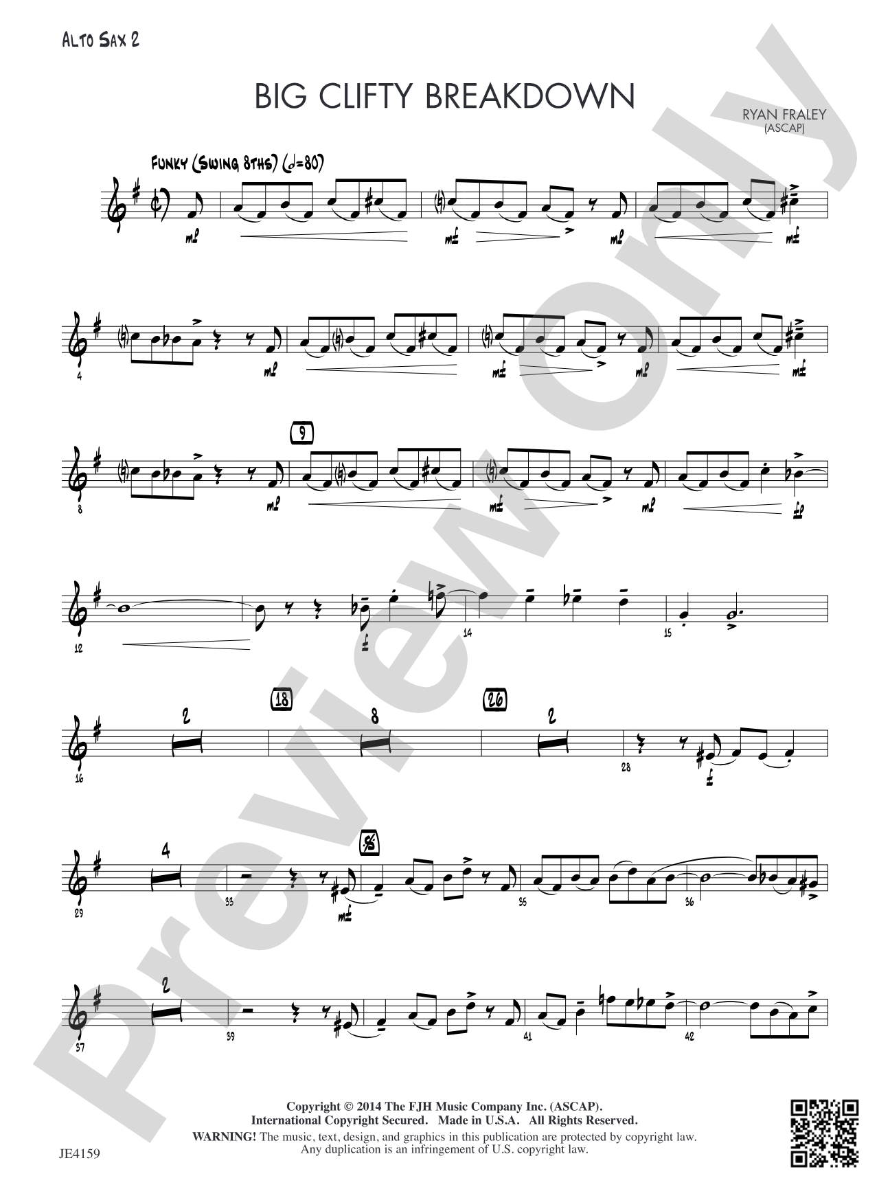 Big Clifty Breakdown: Alto Sax 2