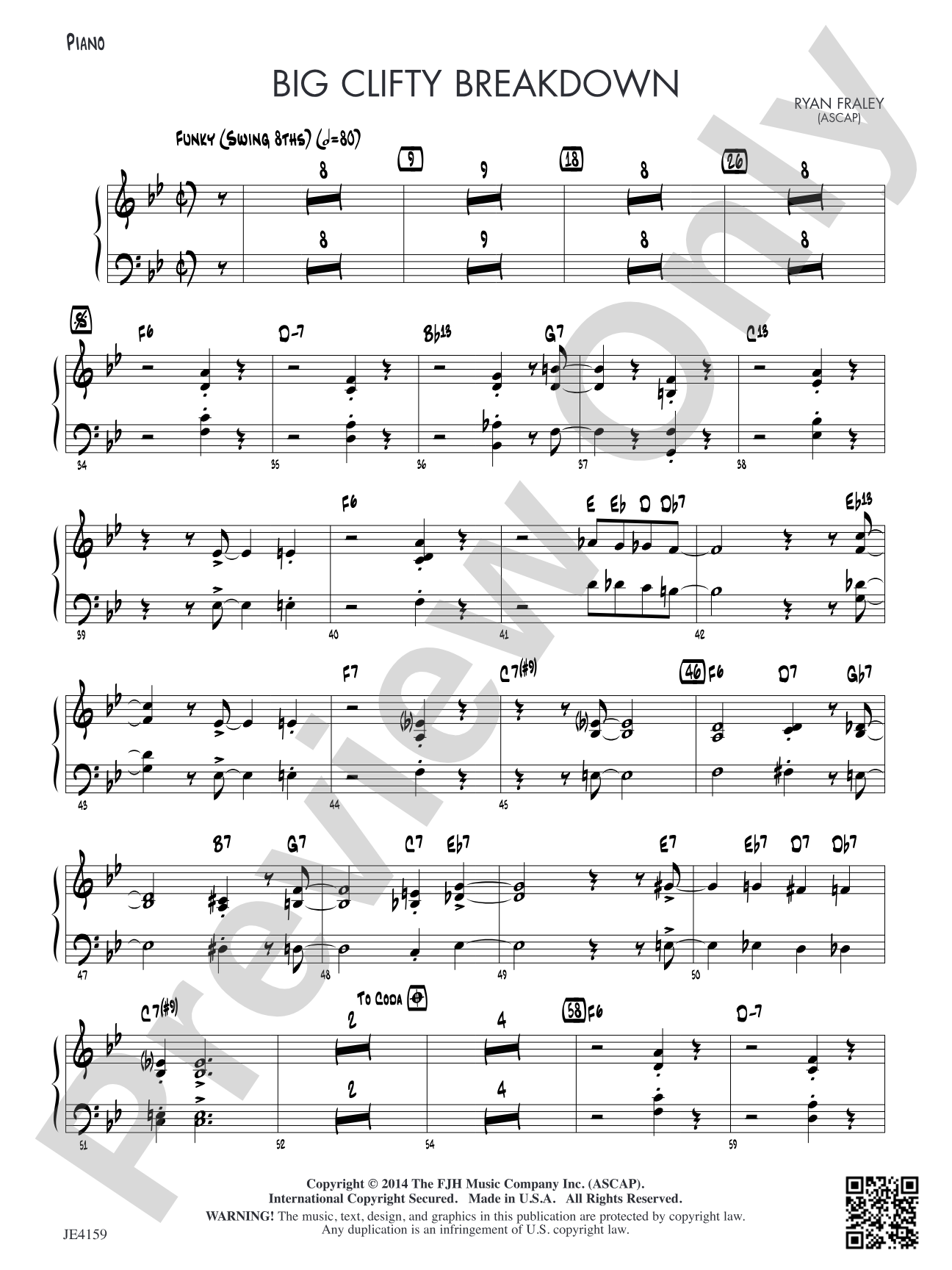 Big Clifty Breakdown: Piano