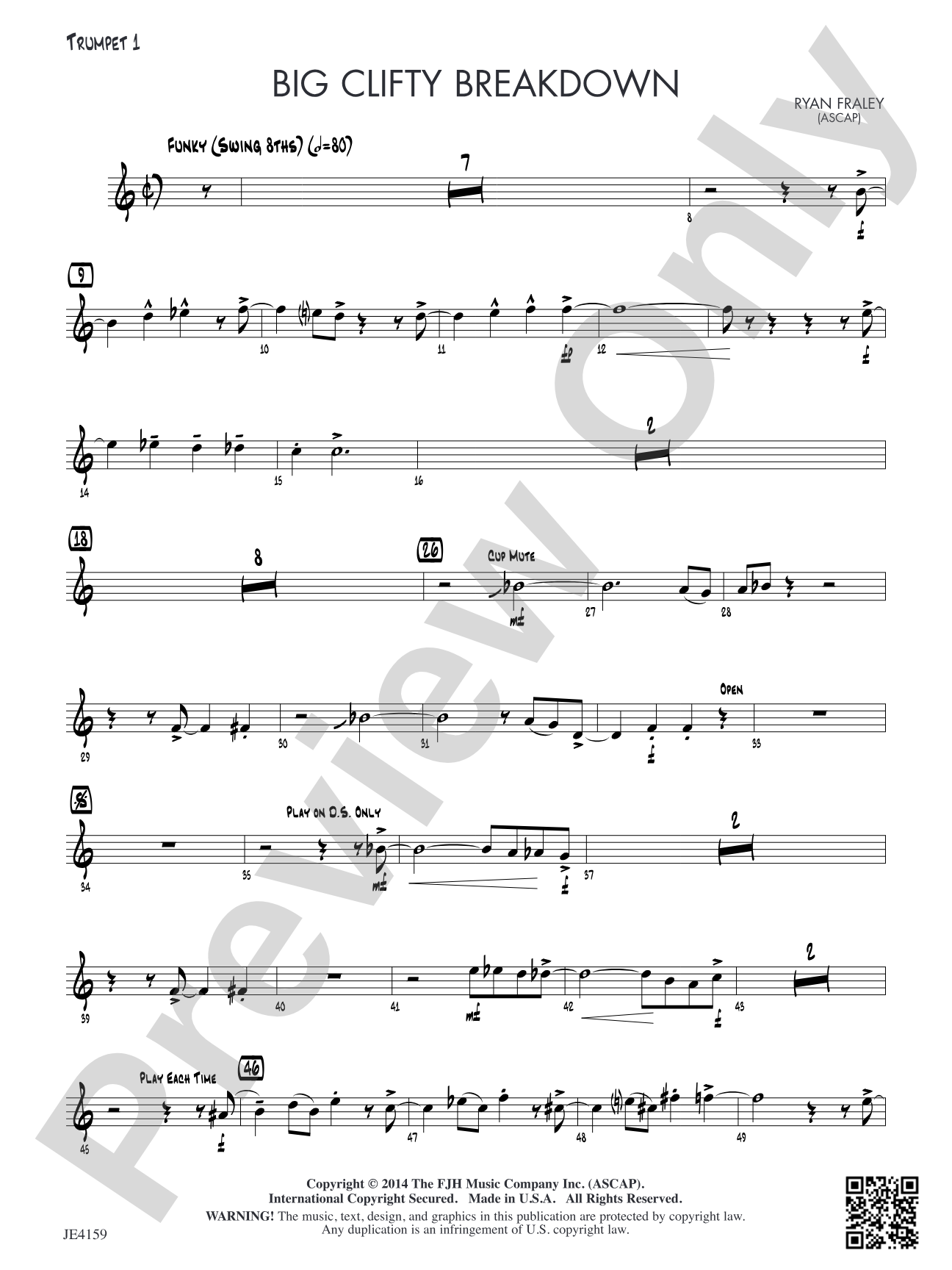 Big Clifty Breakdown: Trumpet 1