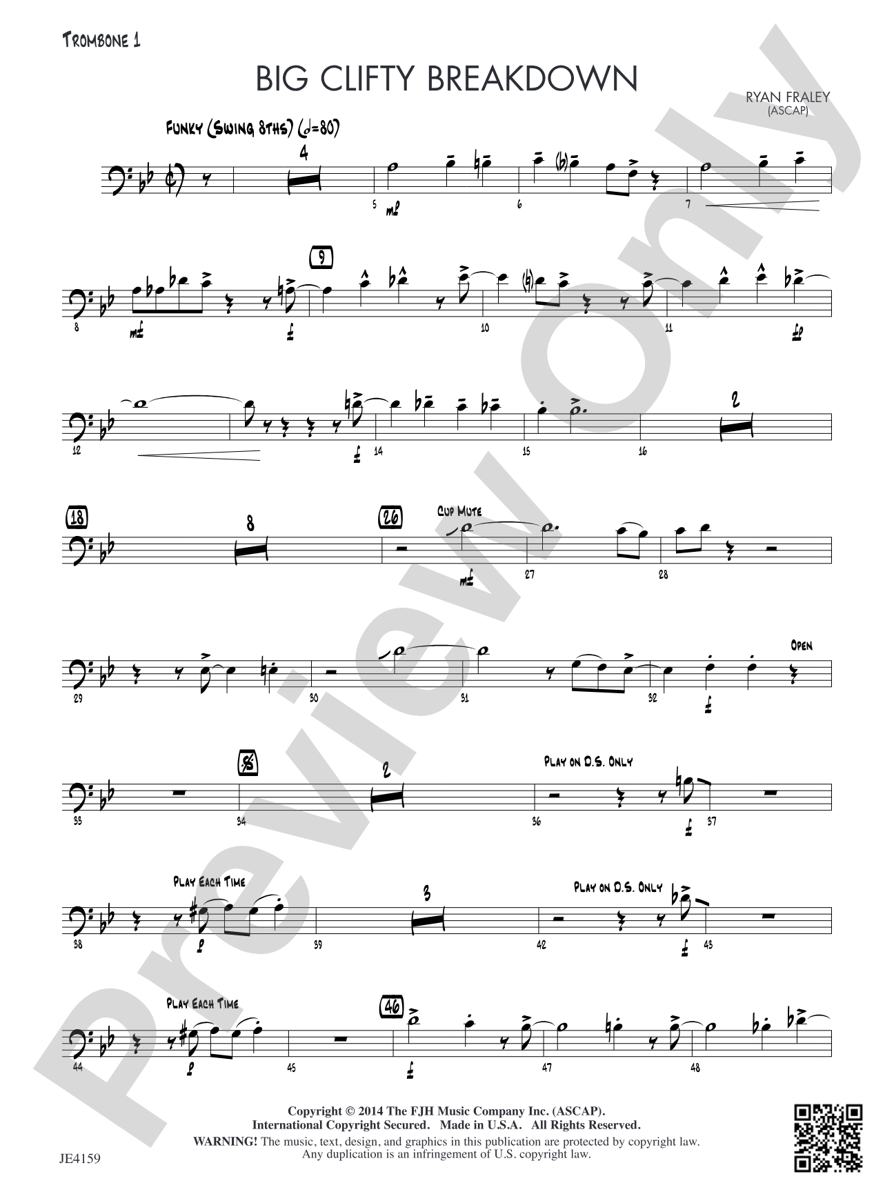 Big Clifty Breakdown: Trombone 1