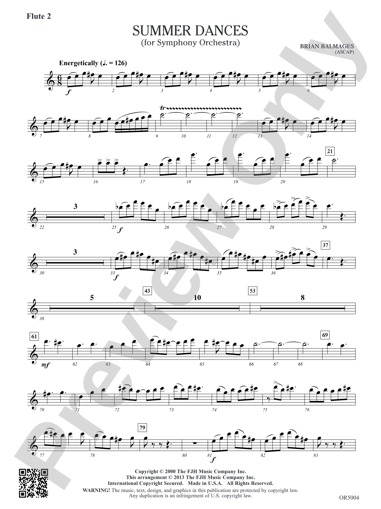 Summer Dances: Flute 2