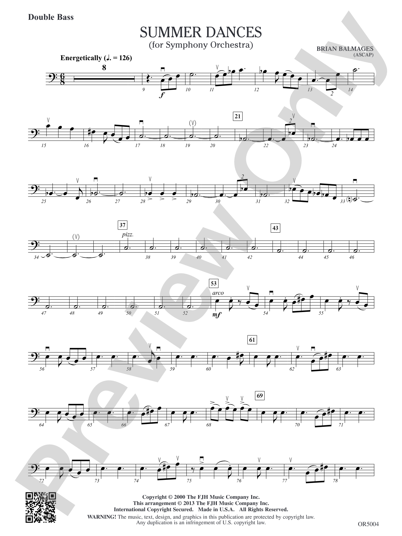 Summer Dances: Double Bass