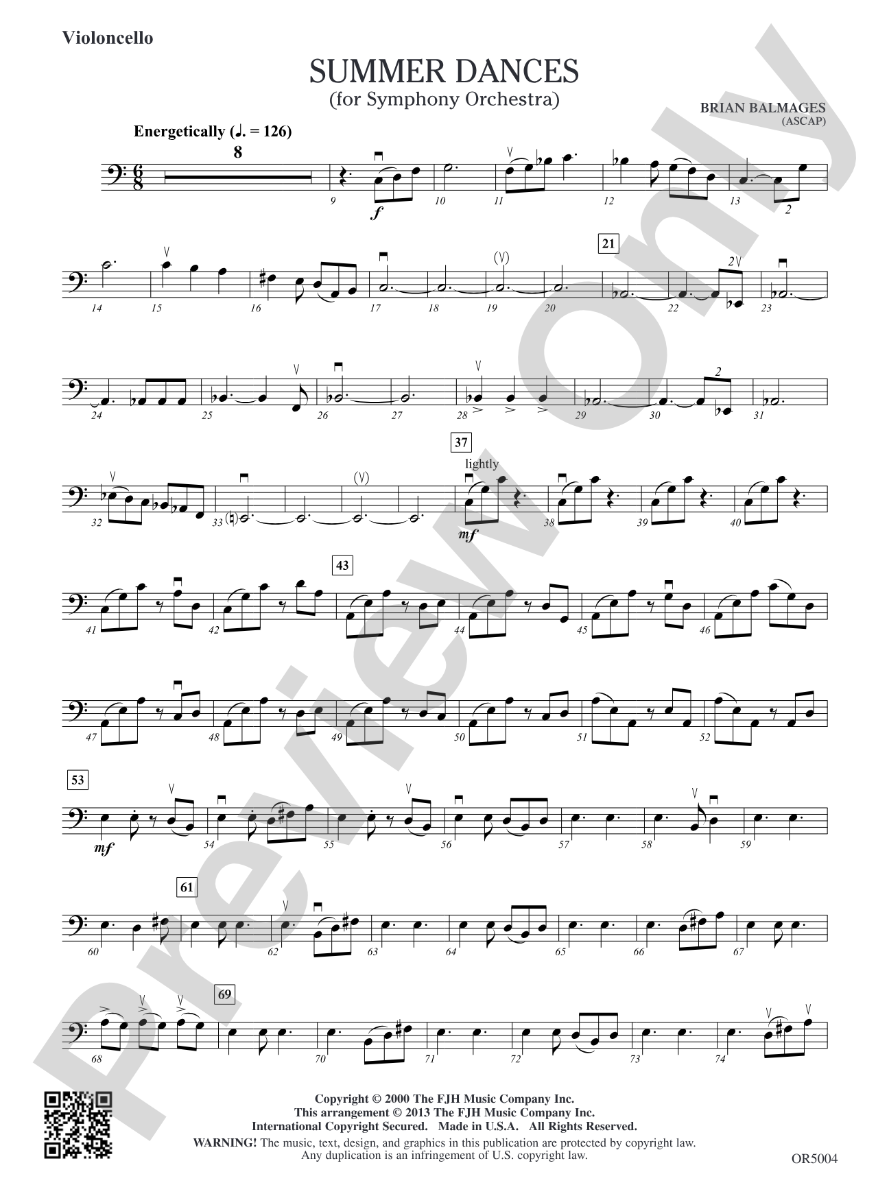 Summer Dances: Violoncello