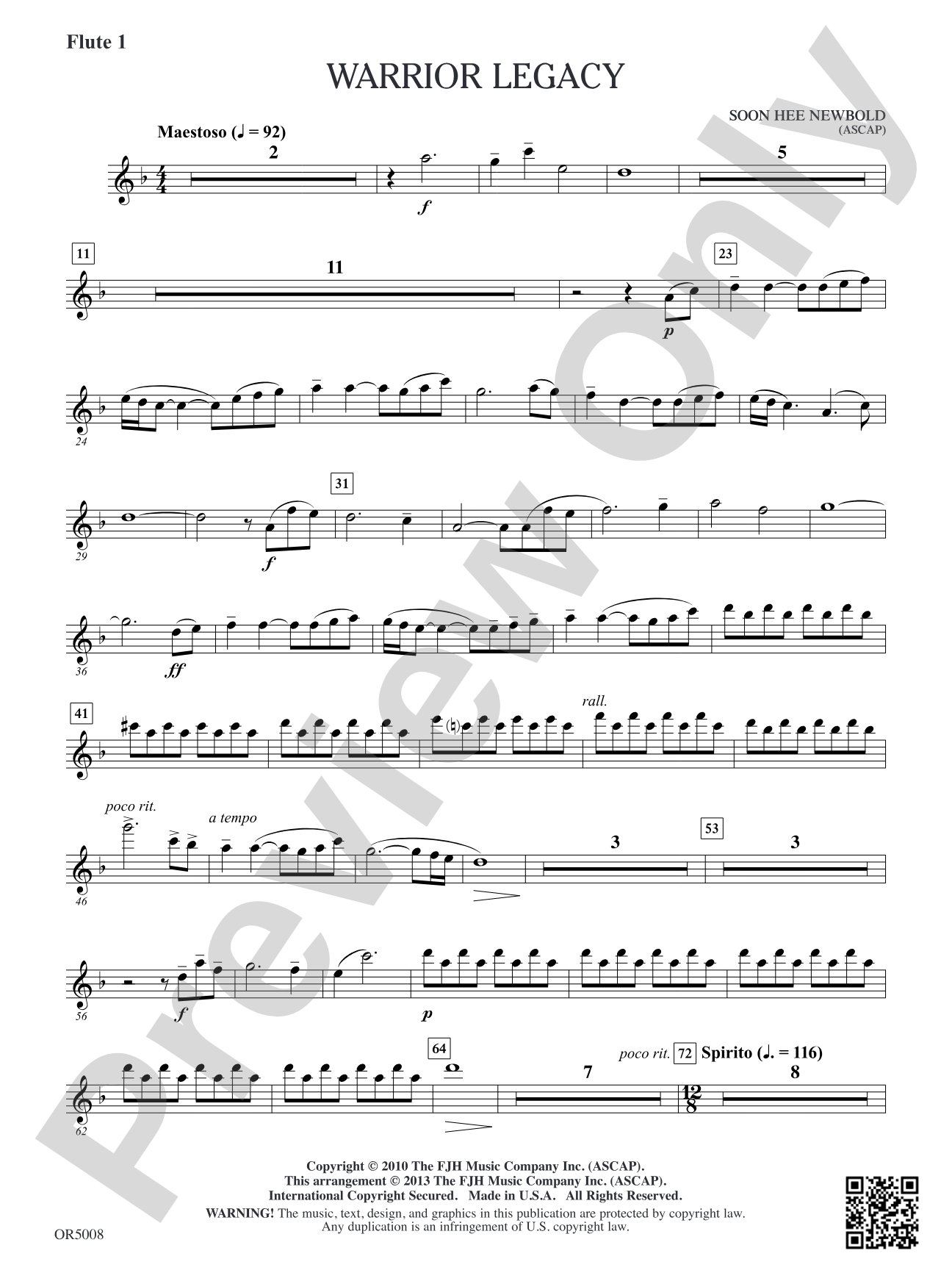 Warrior Legacy: Flute 1