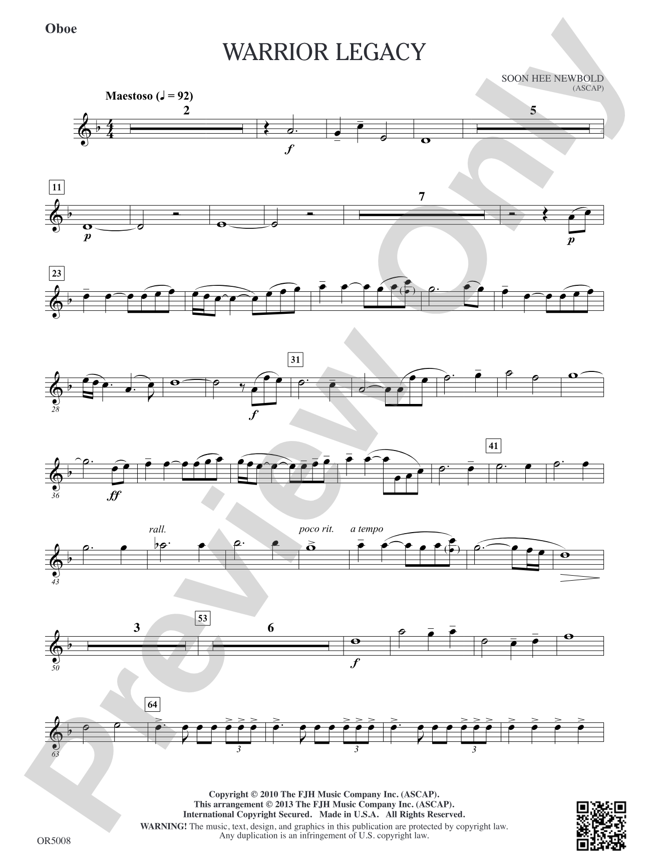 Warrior Legacy: Oboe