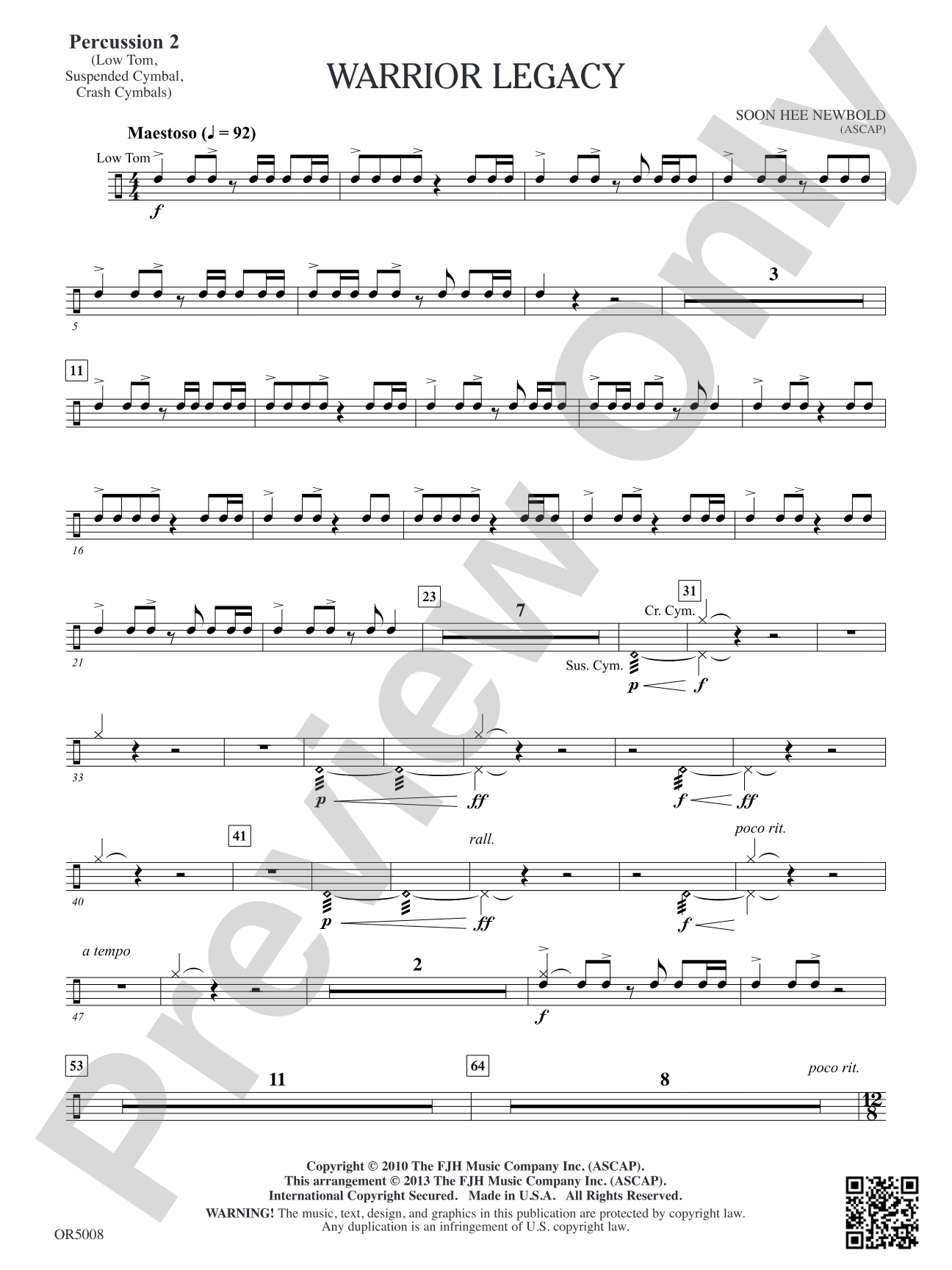 Warrior Legacy: Percussion 2