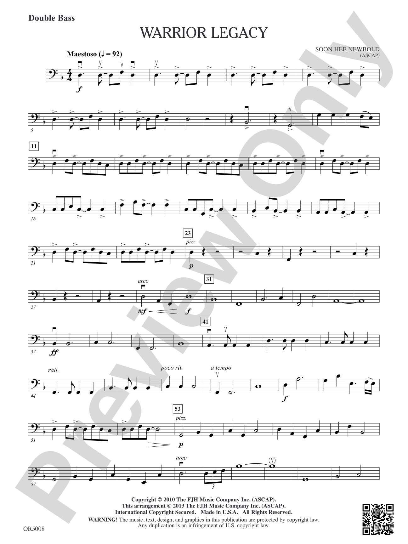Warrior Legacy: Double Bass