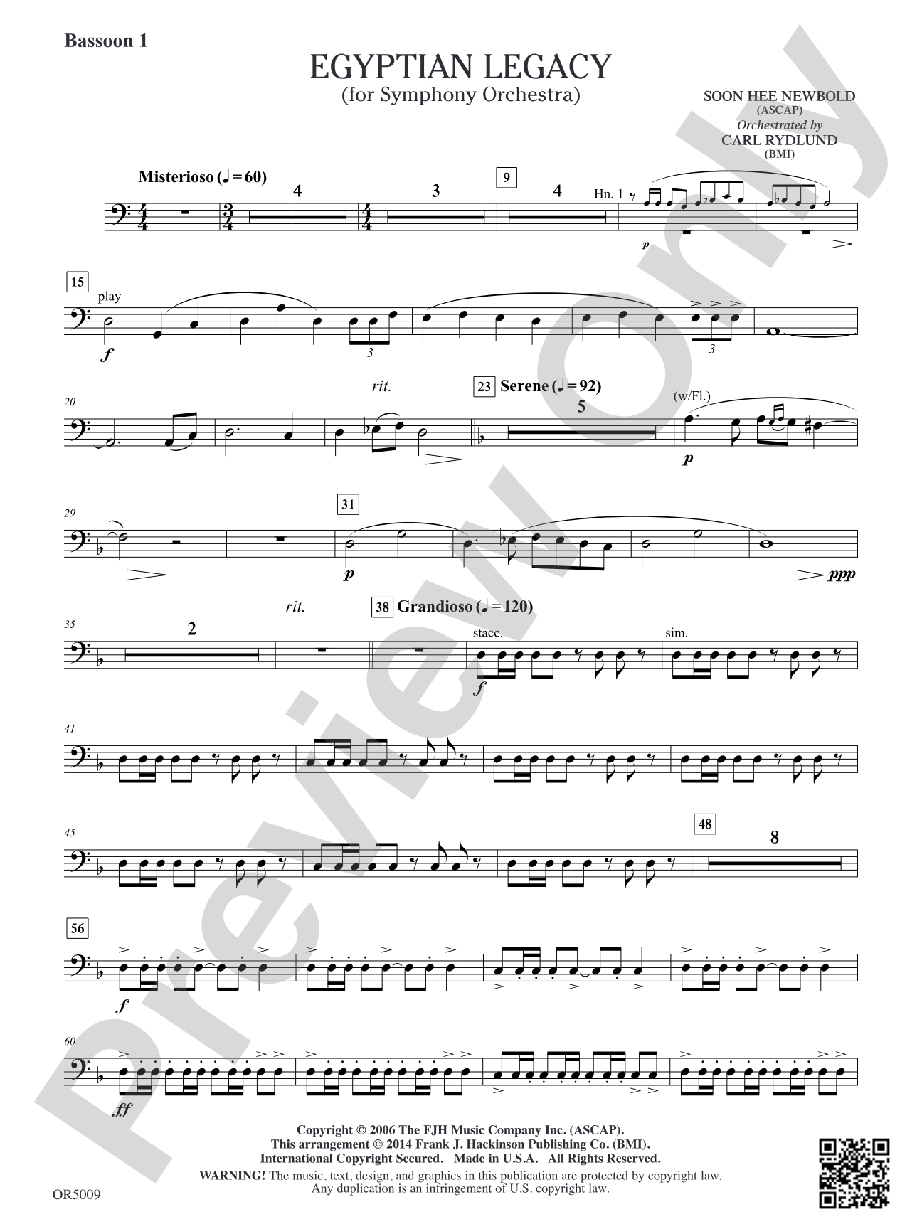 Egyptian Legacy: Bassoon 1