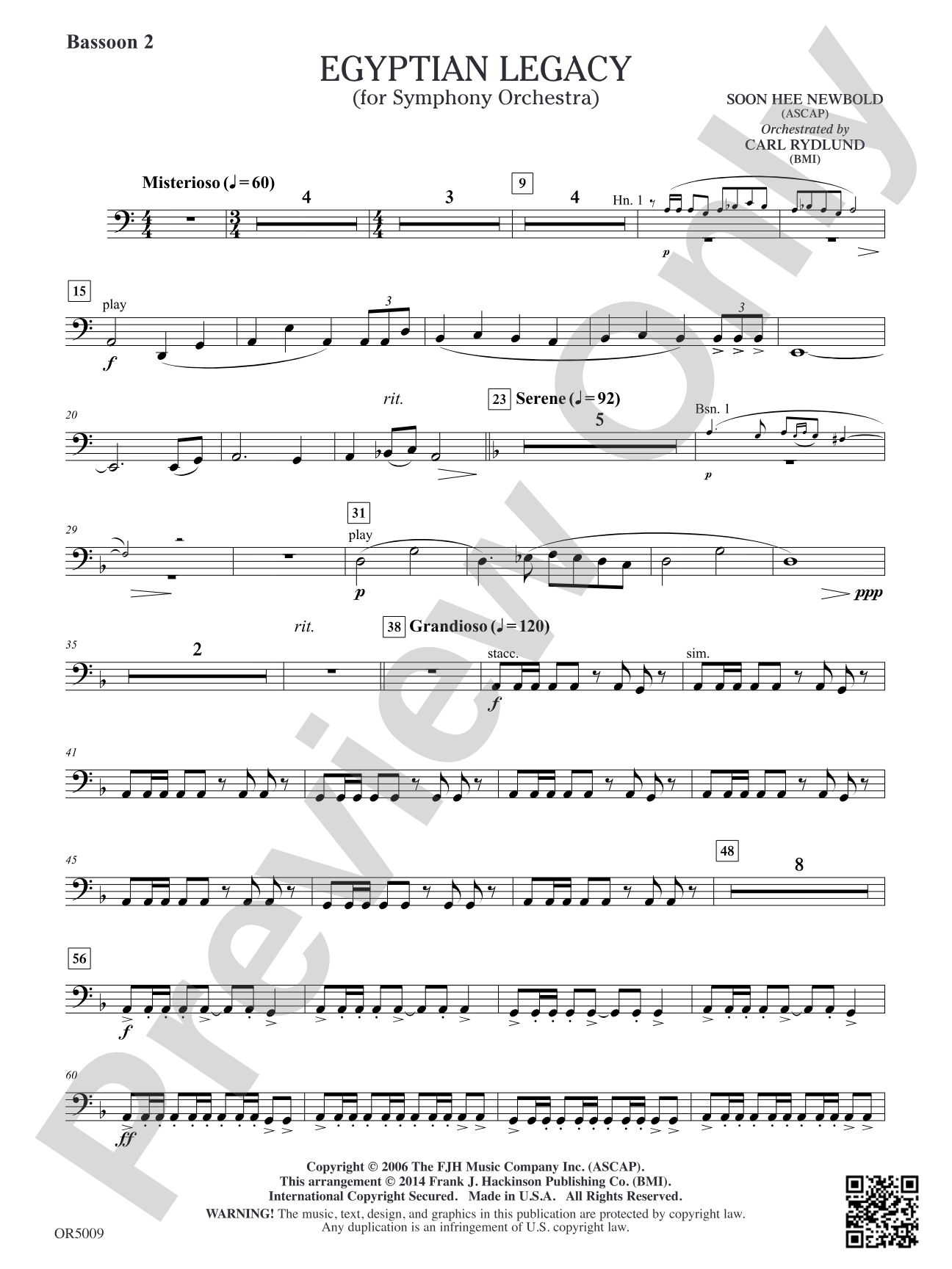 Egyptian Legacy: Bassoon 2