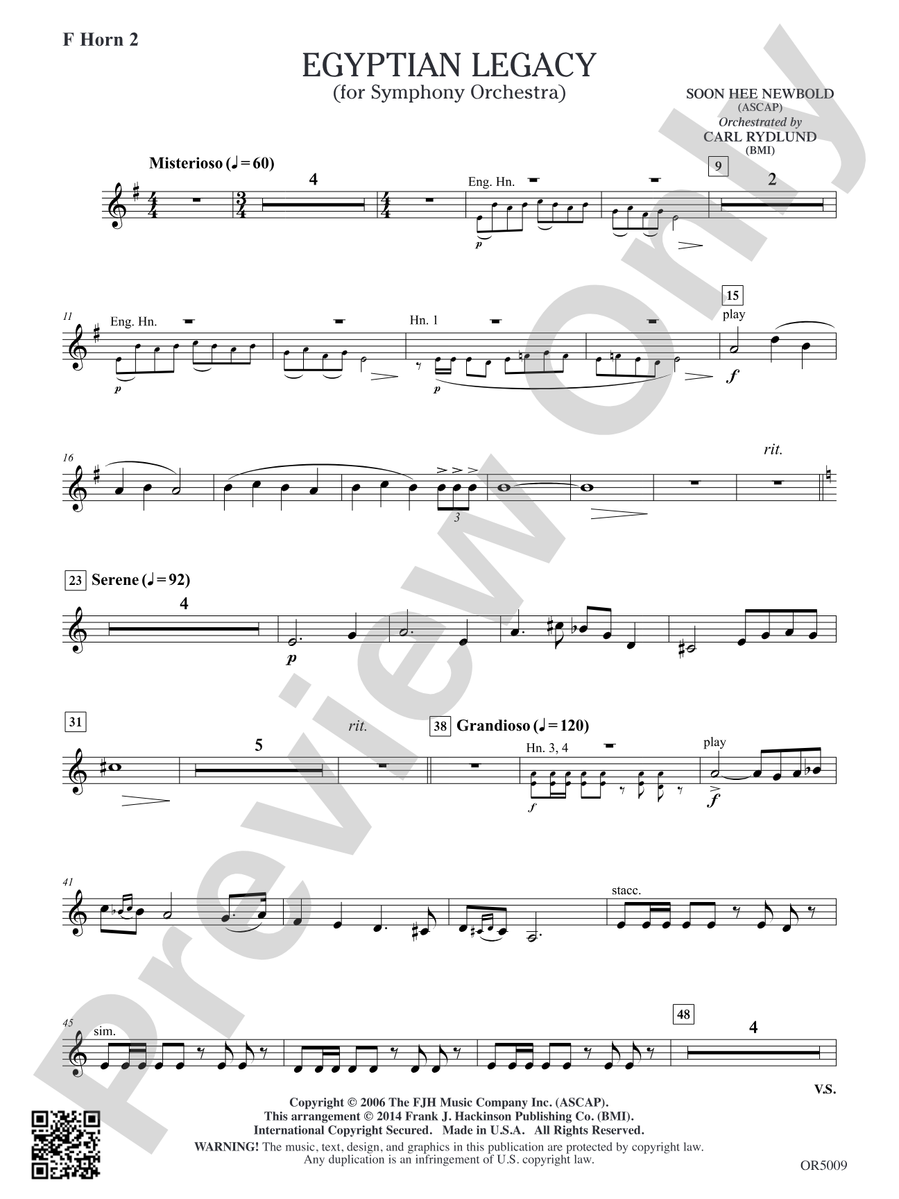 Egyptian Legacy: F Horn 2
