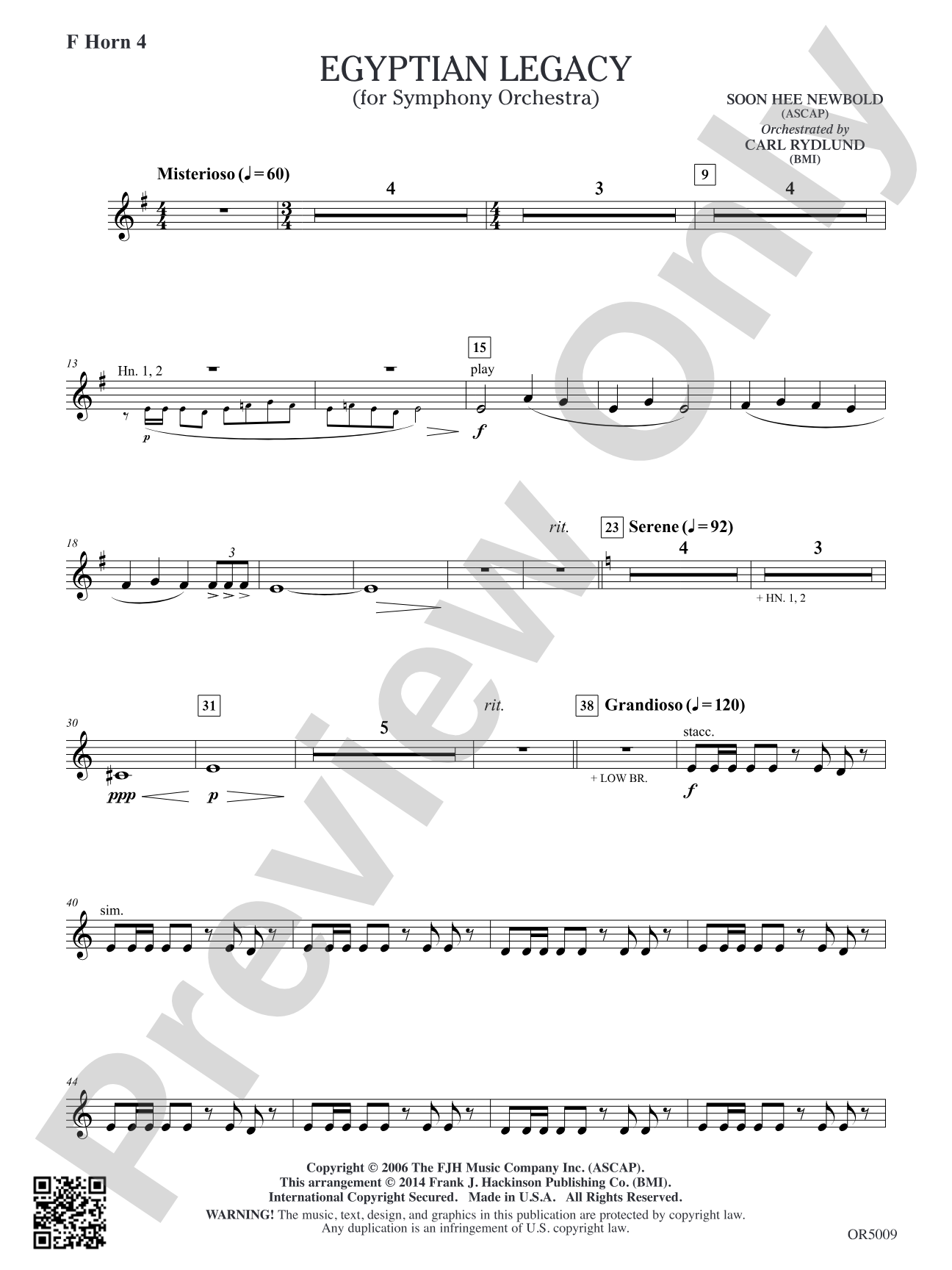 Egyptian Legacy: F Horn 4