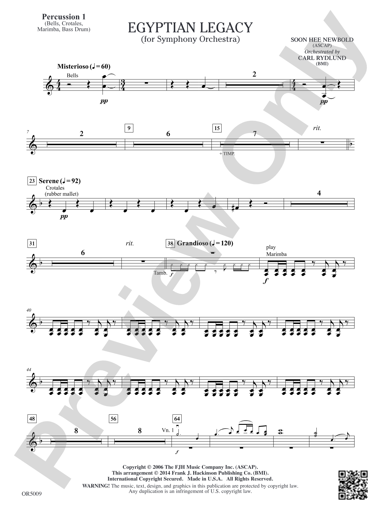 Egyptian Legacy: Percussion 1