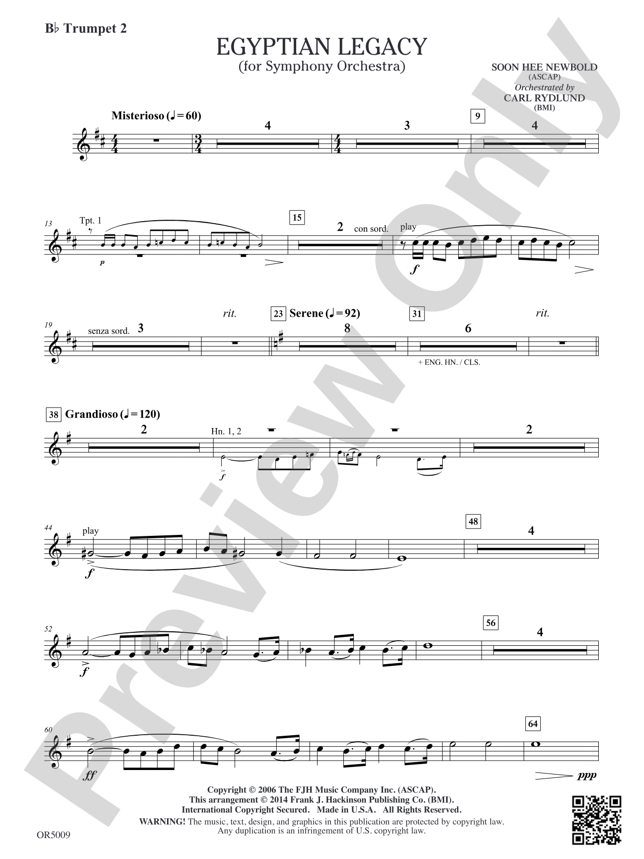 Egyptian Legacy: B-flat Trumpet 2