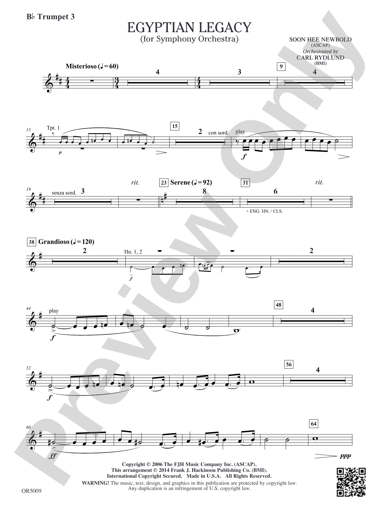 Egyptian Legacy: B-flat Trumpet 3