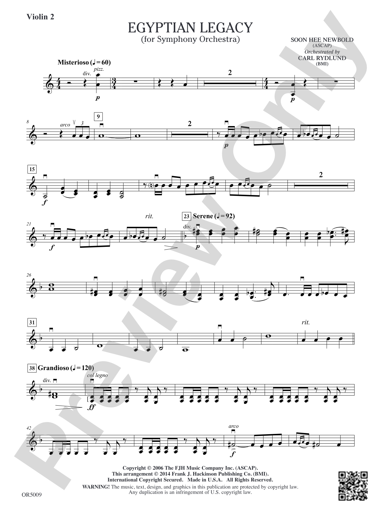 Egyptian Legacy: Violin 2