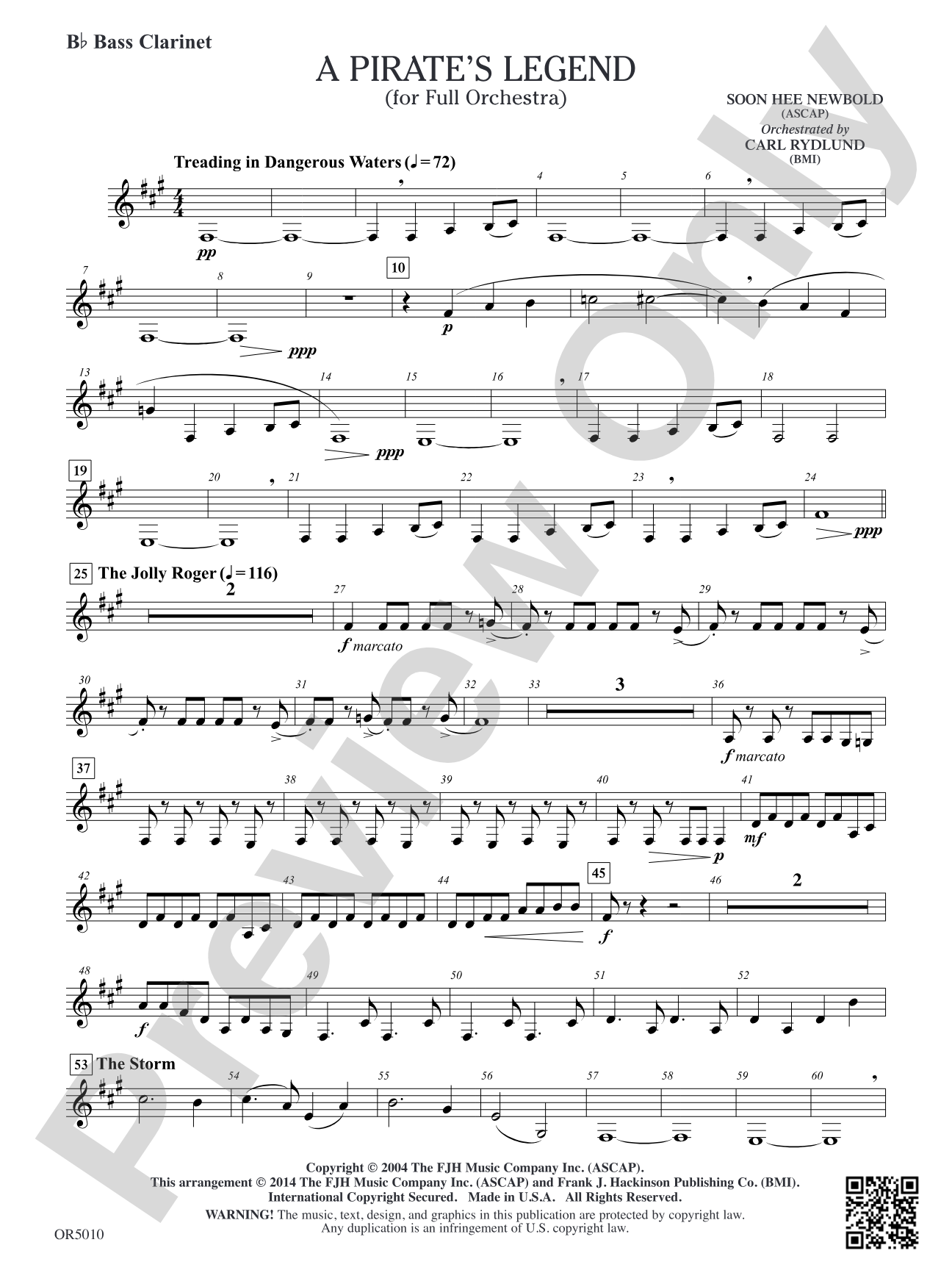 A Pirate's Legend: Optional B-flat Bass Clarinet