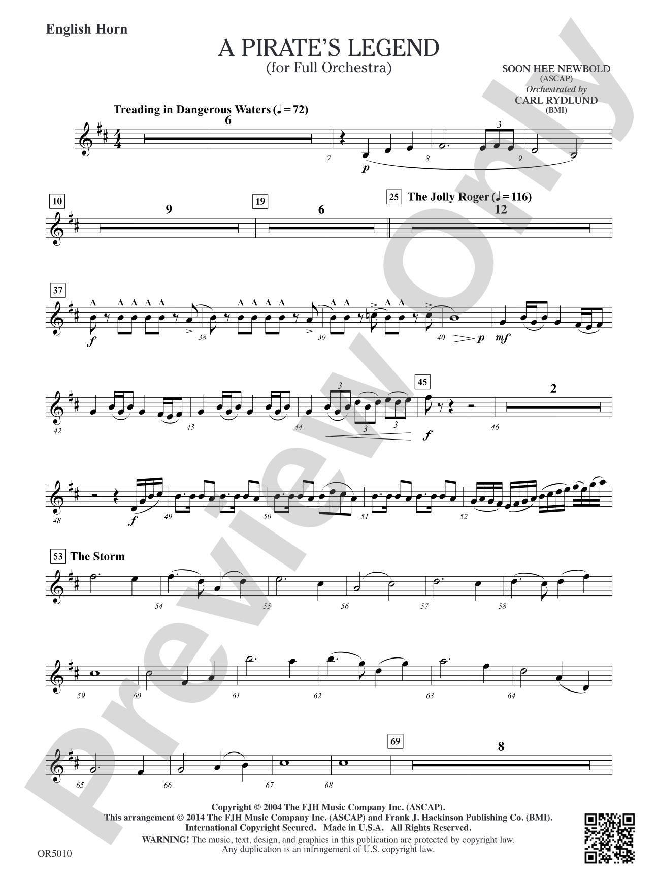 A Pirate's Legend: English Horn (opt.)