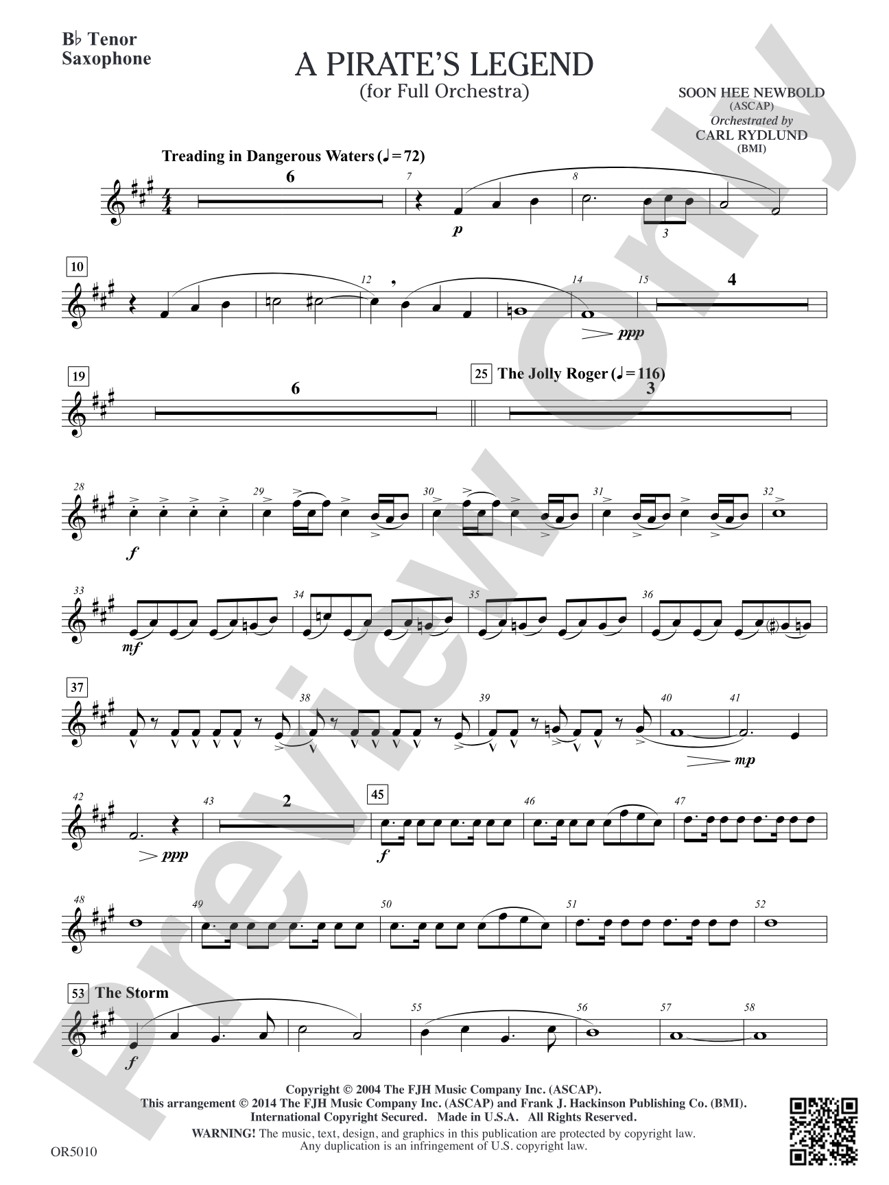 A Pirate's Legend: Optional B-flat Tenor Saxophone