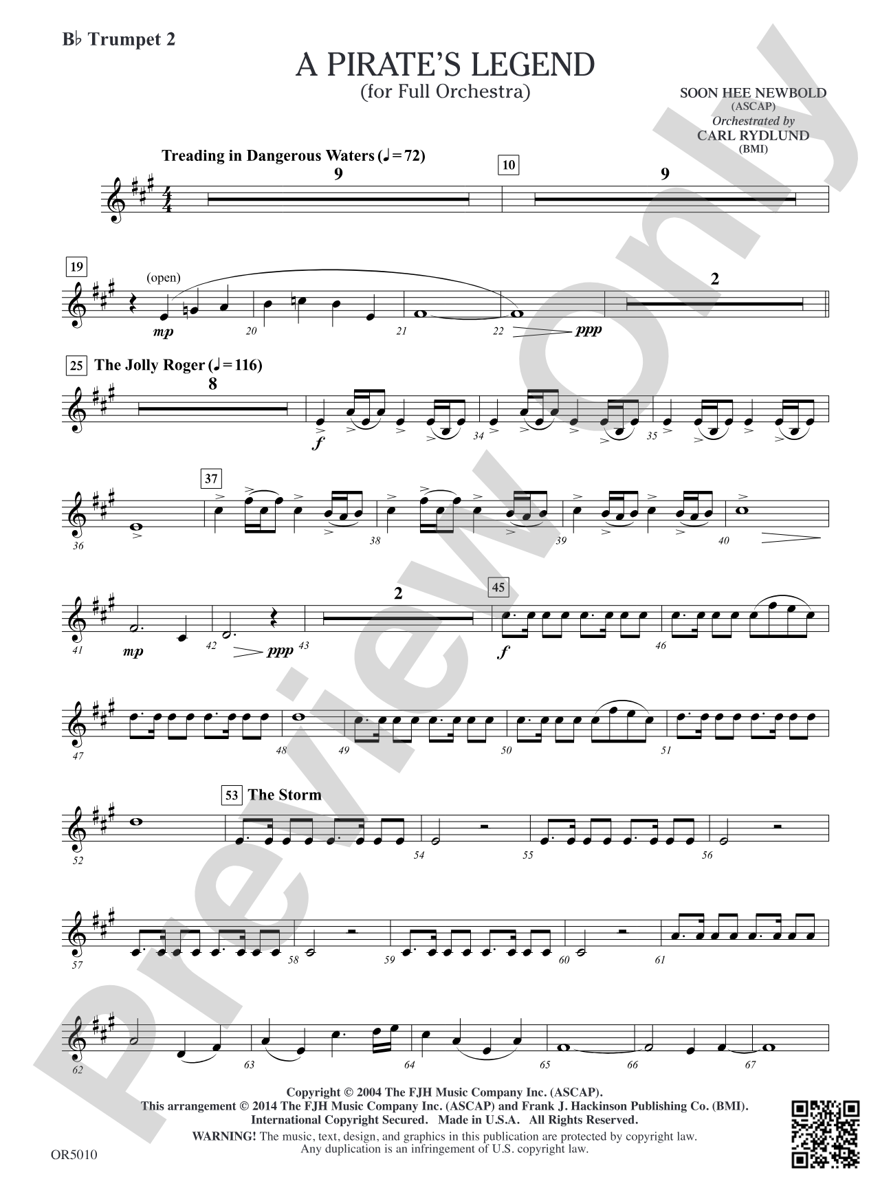 A Pirate's Legend: B-flat Trumpet 2