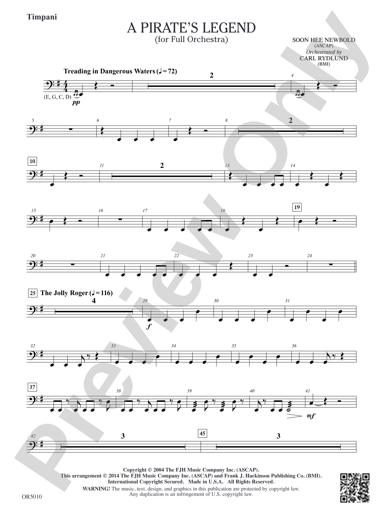 A Pirate's Legend: Timpani