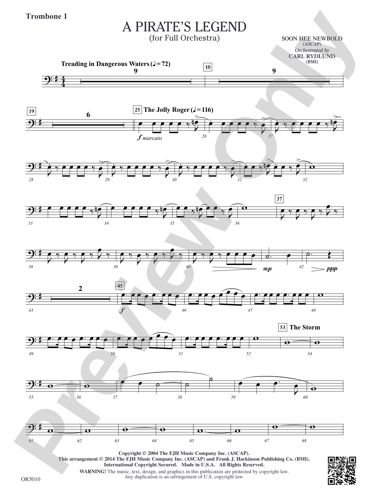 A Pirate's Legend: Trombone 1