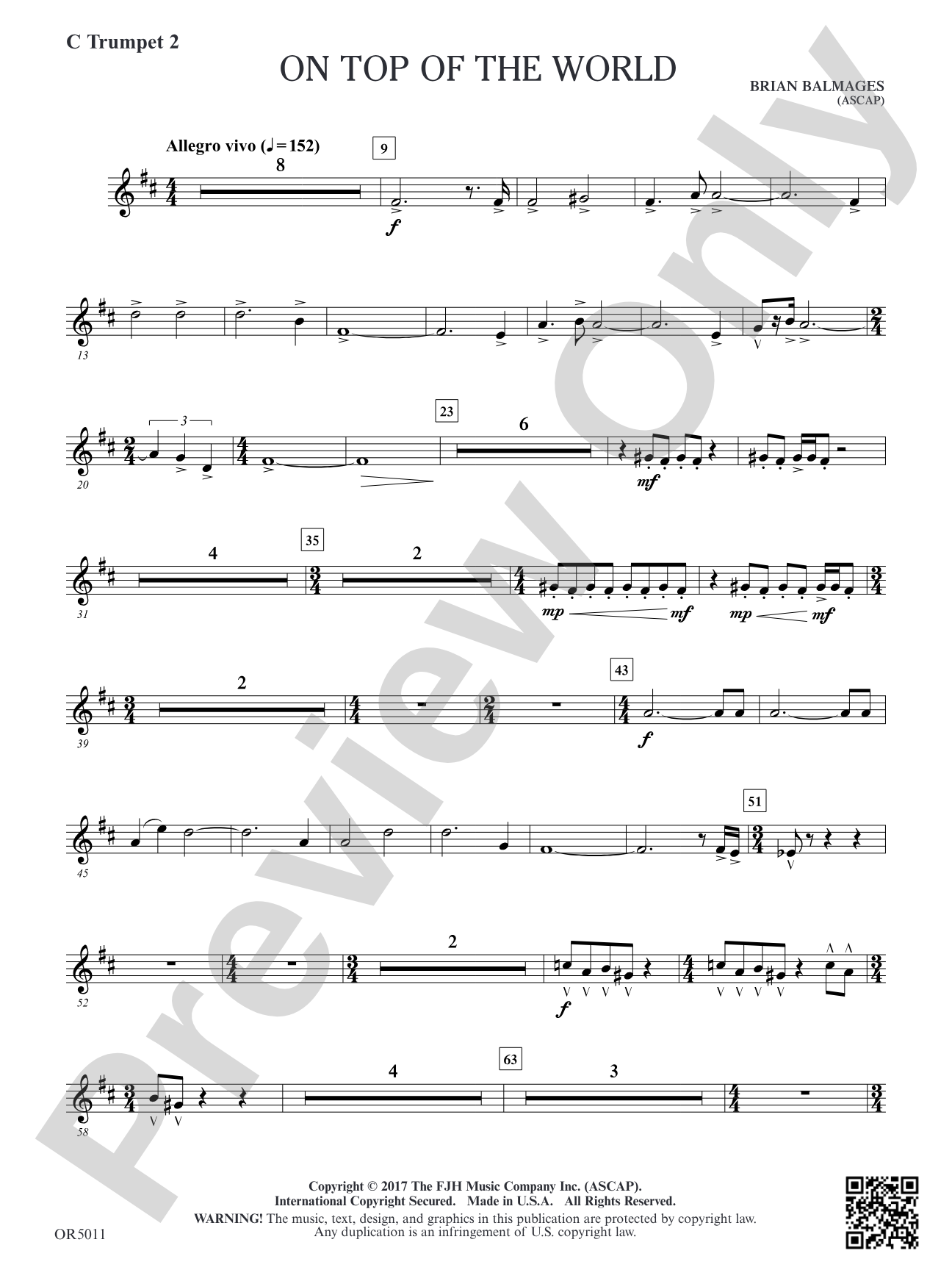 On Top of the World: C Trumpet 2