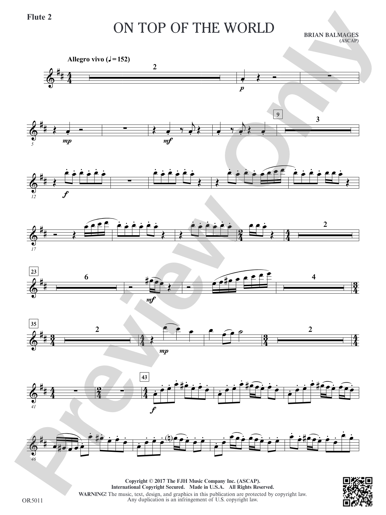 On Top of the World: Flute 2