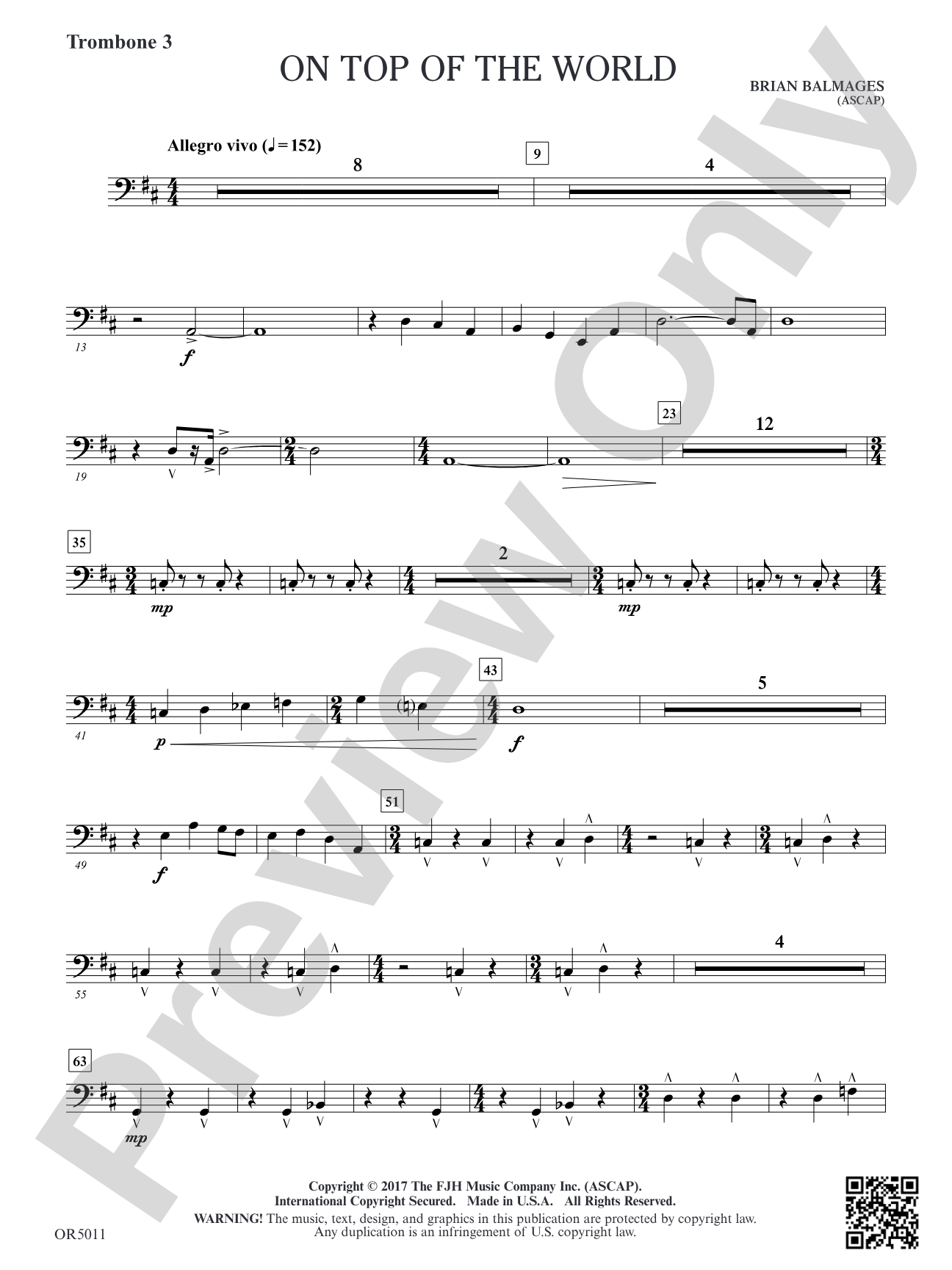 On Top of the World: Trombone 3