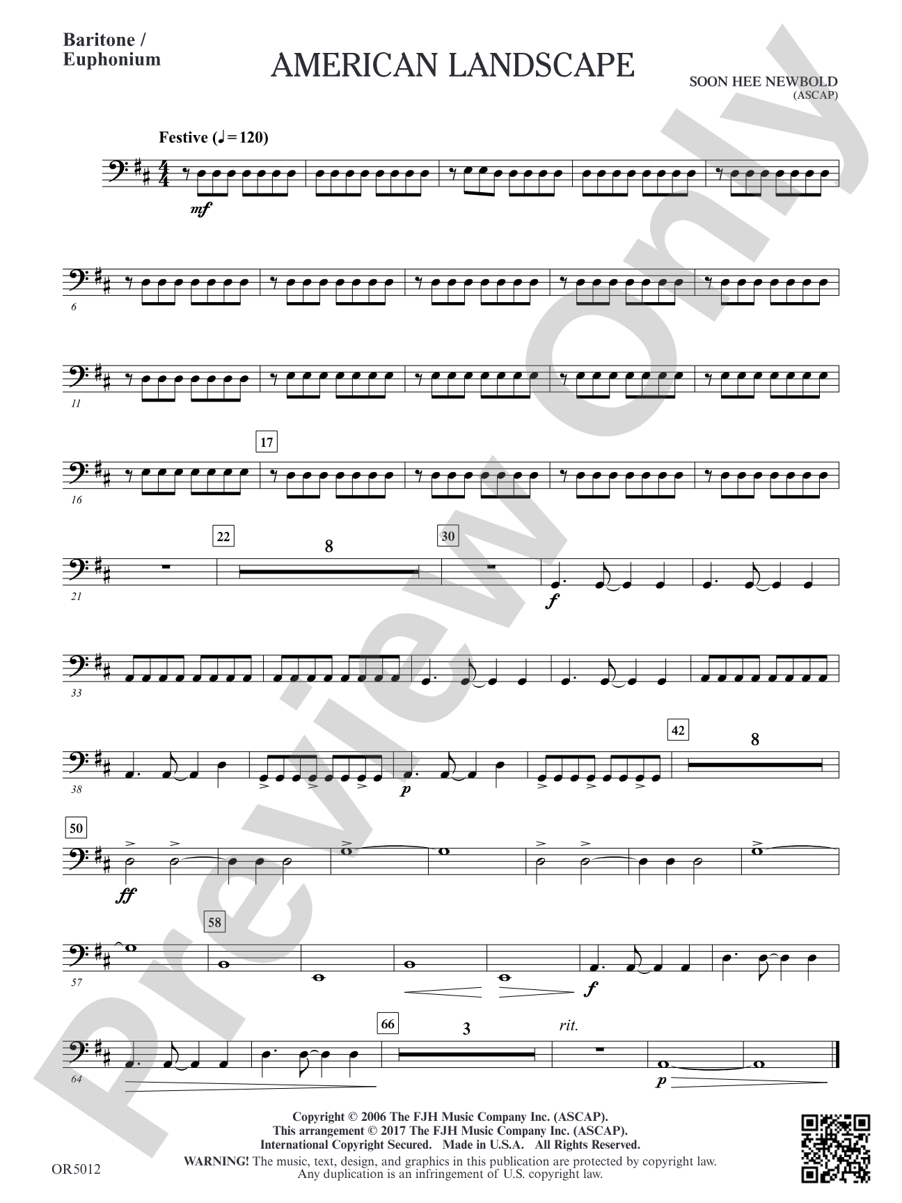 American Landscape: Optional Baritone / Euphonium