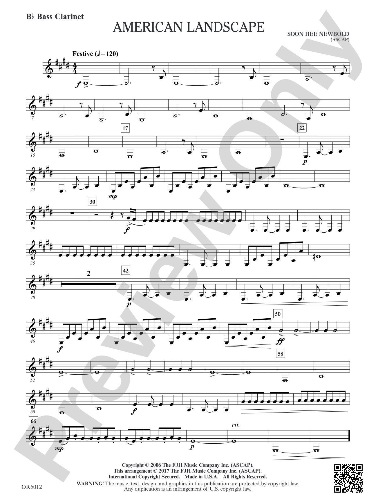 American Landscape: Optional B-flat Bass Clarinet