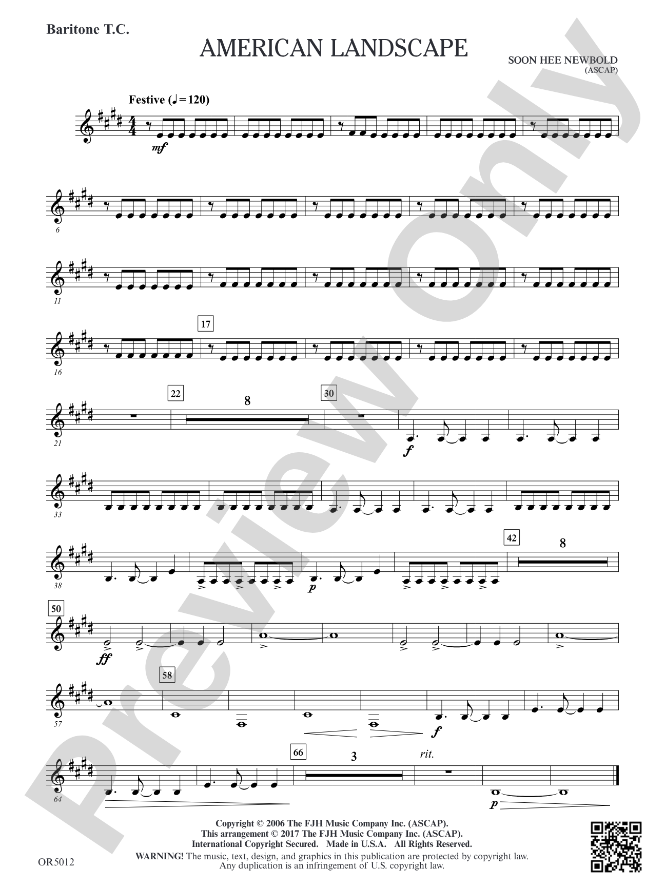 American Landscape: Optional Baritone T.C.