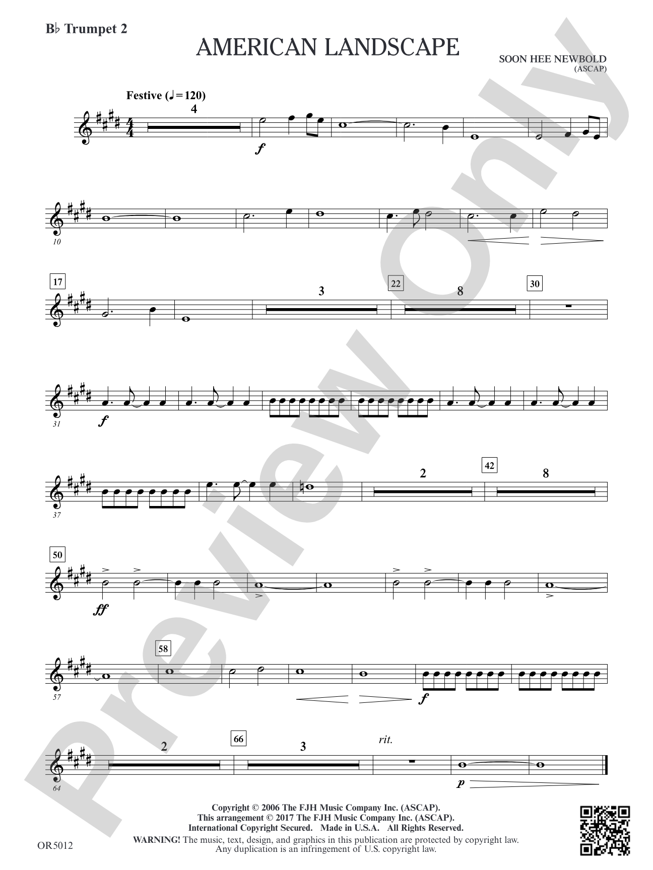 American Landscape: B-flat Trumpet 2