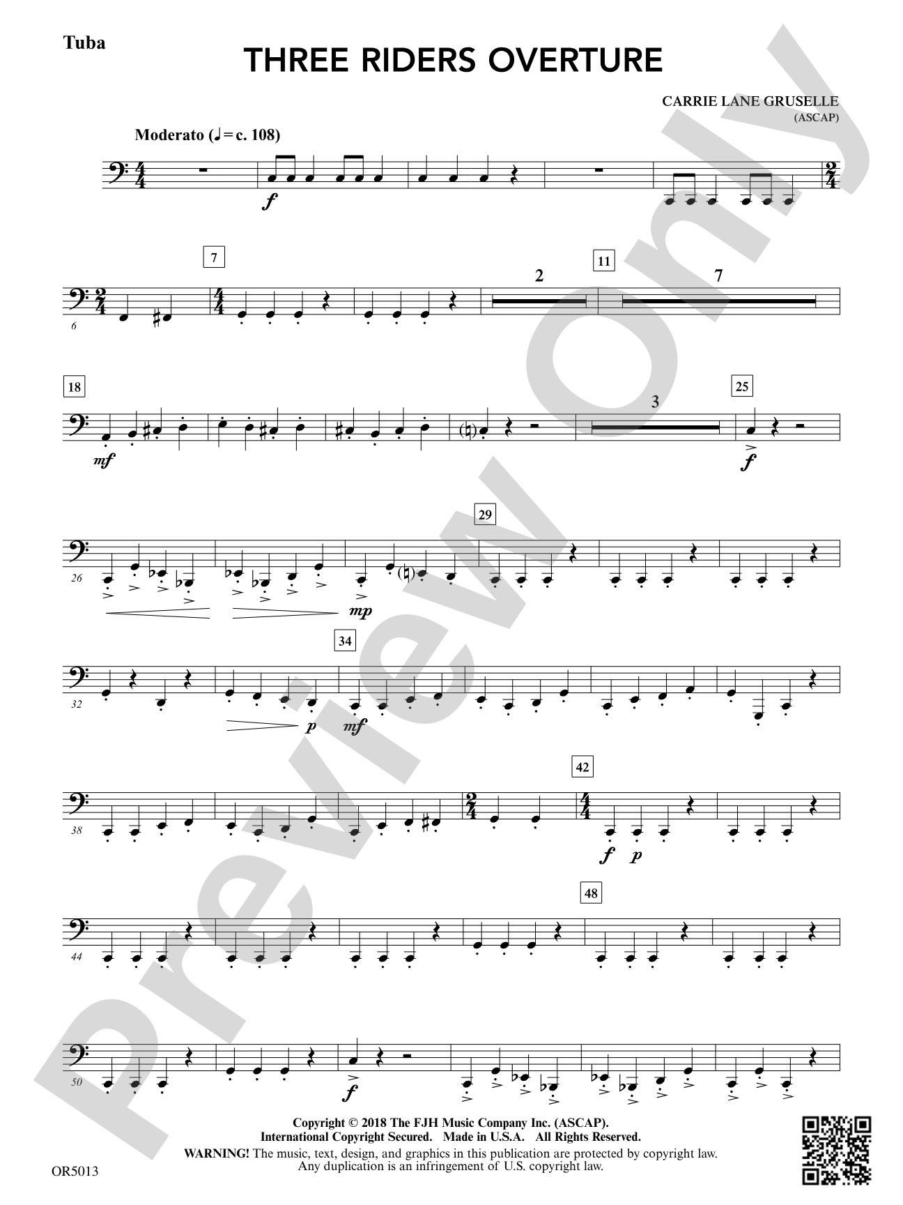 Three Riders Overture: Tuba