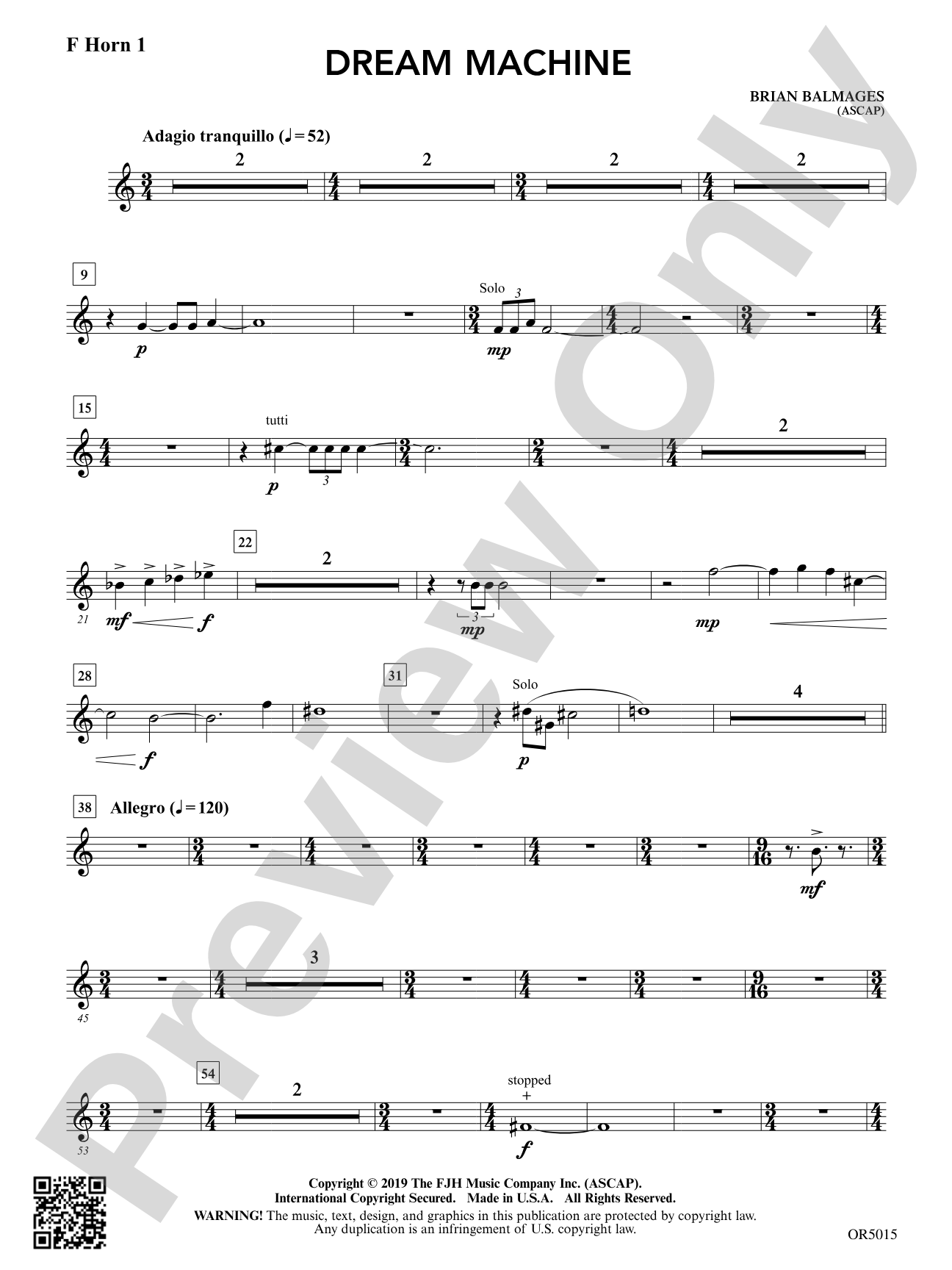 Dream Machine: F Horn 1