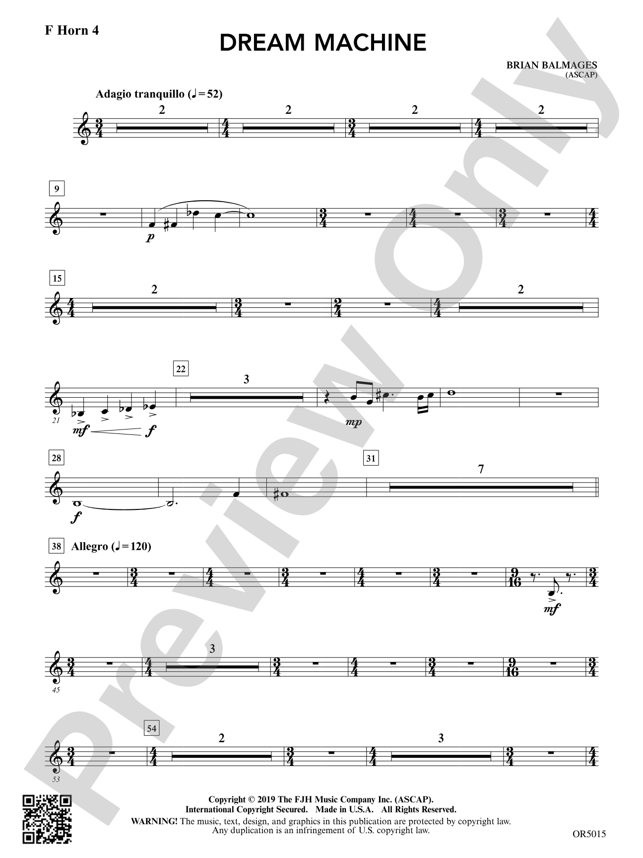 Dream Machine: F Horn 4