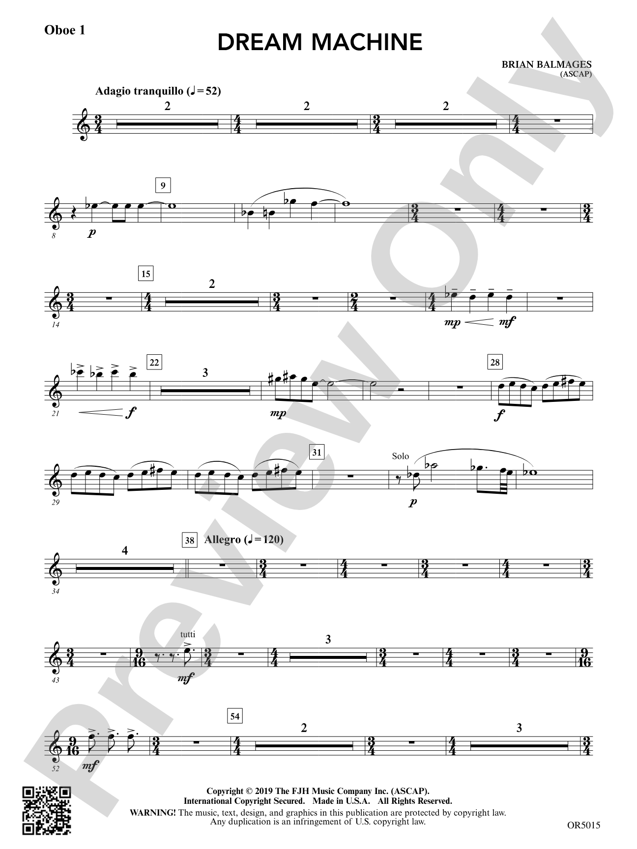 Dream Machine: Oboe 1