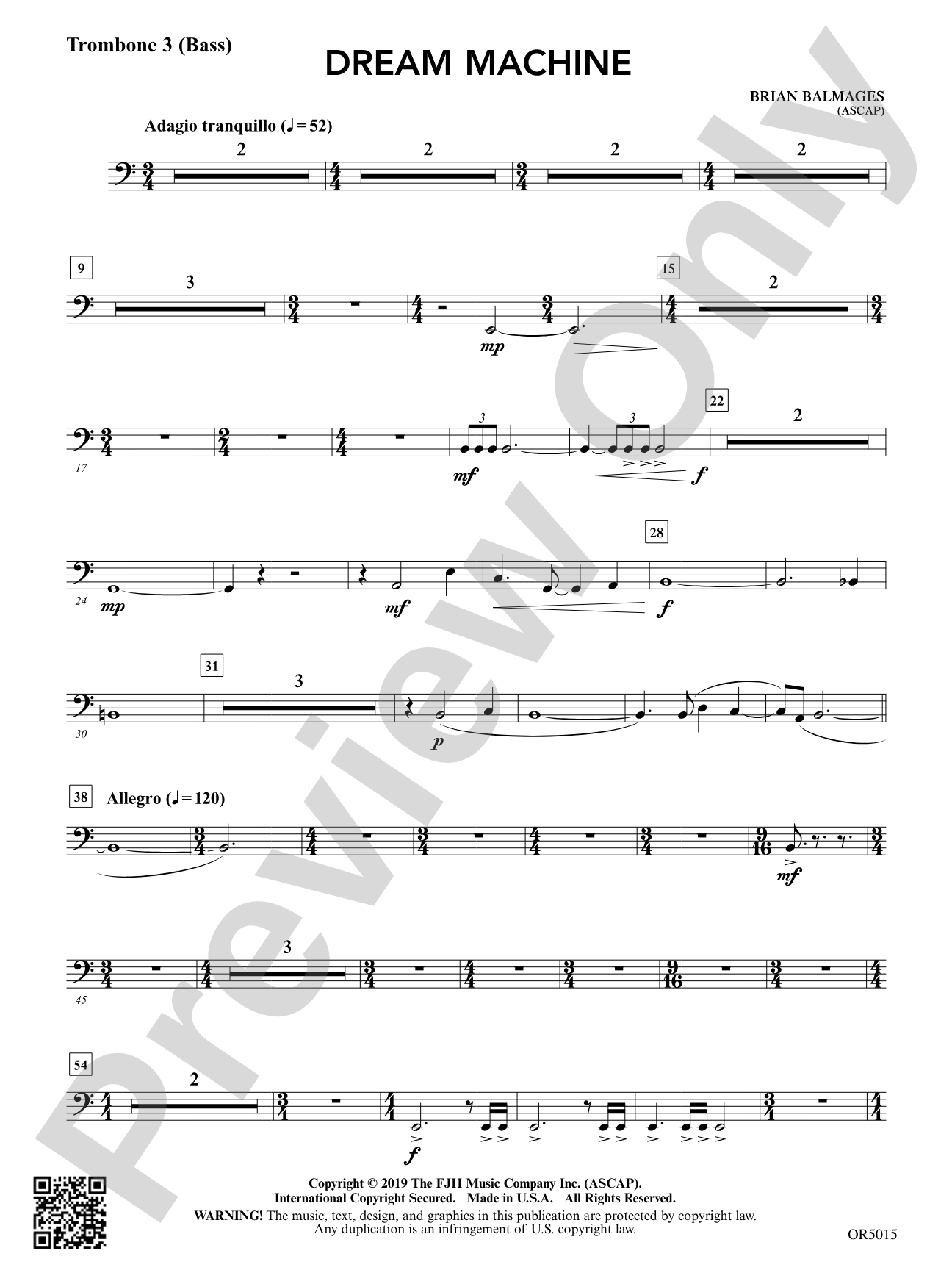 Dream Machine: Trombone 3 (Bass)