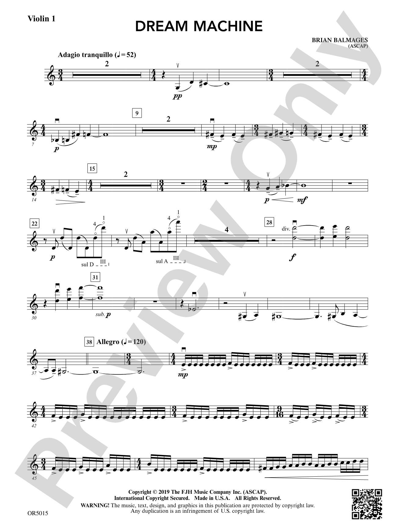 Dream Machine: Violin 1