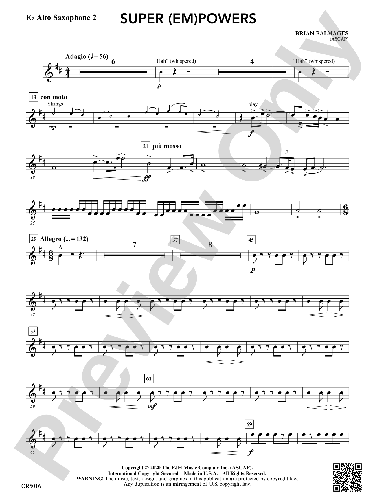Super (Em)Powers: E-flat Alto Saxophone 2